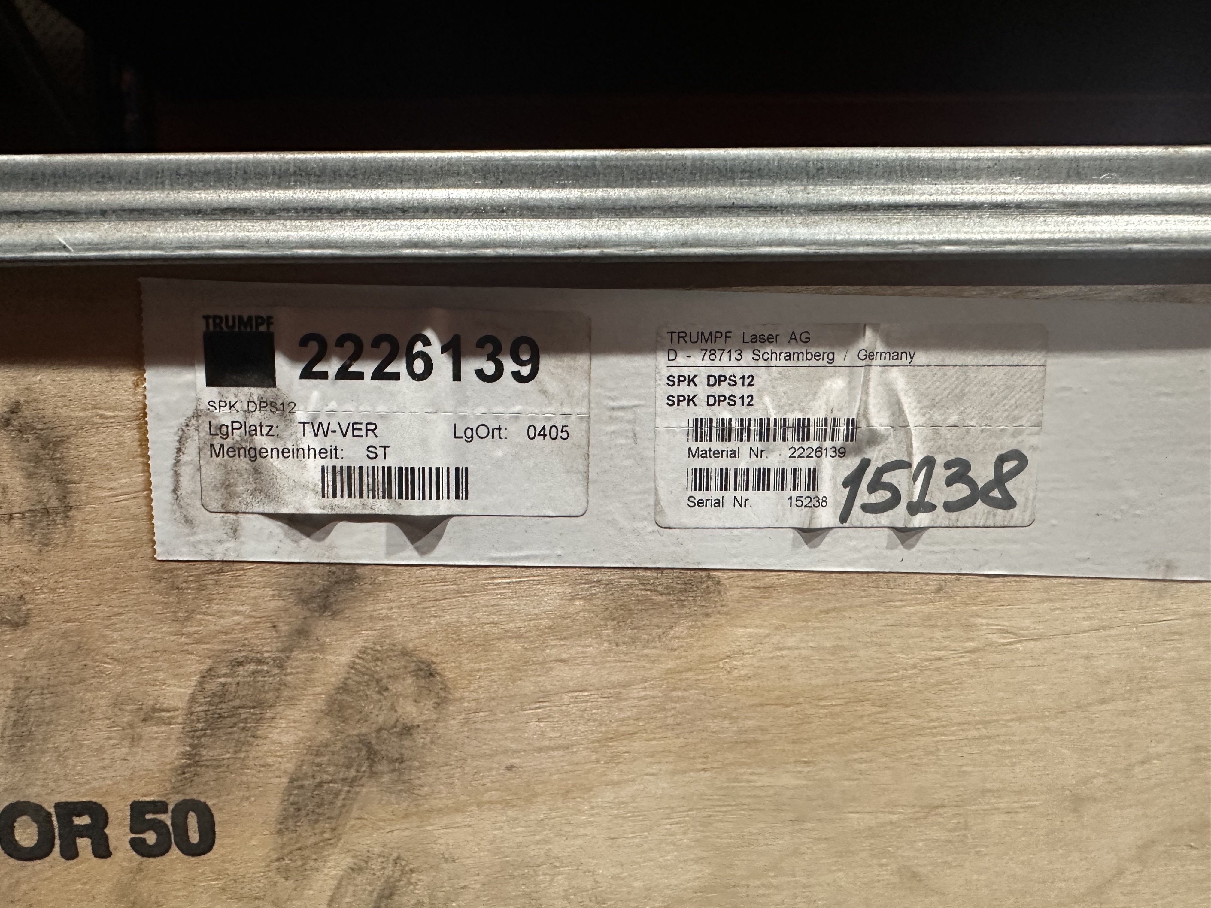 Selection of new in box and used Trumpf spares