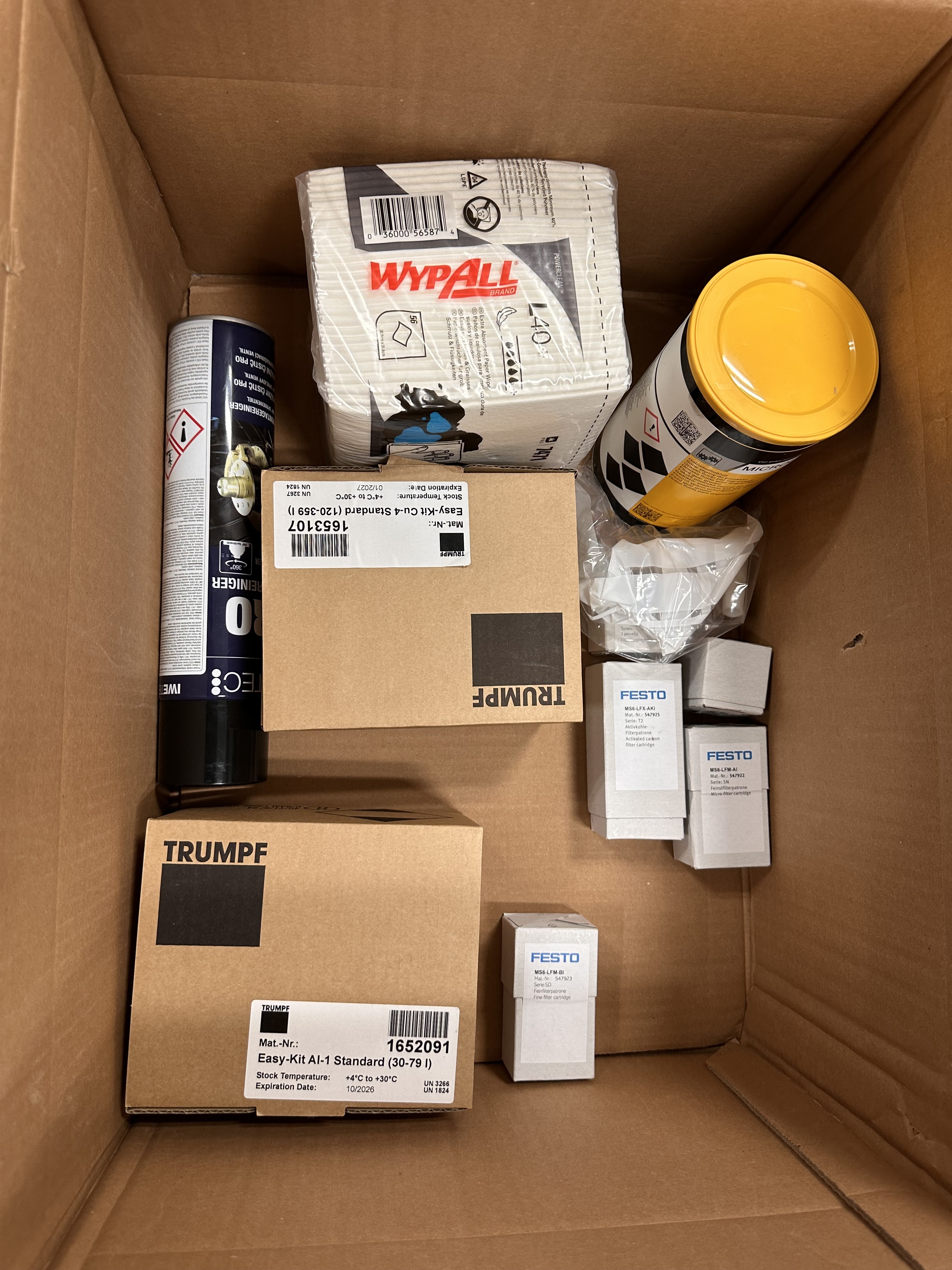 Selection of new in box and used Trumpf spares
