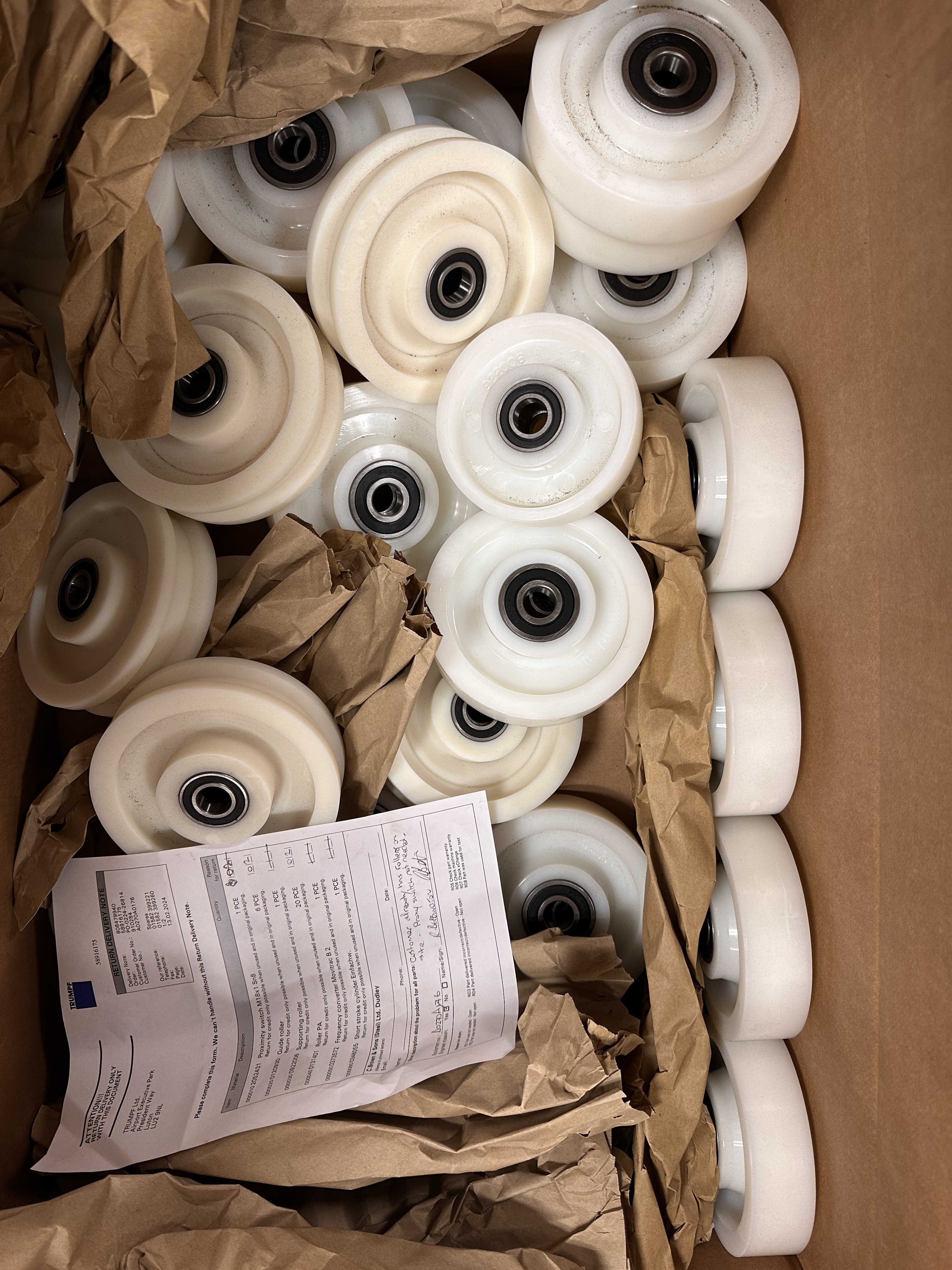 Selection of new in box and used Trumpf spares