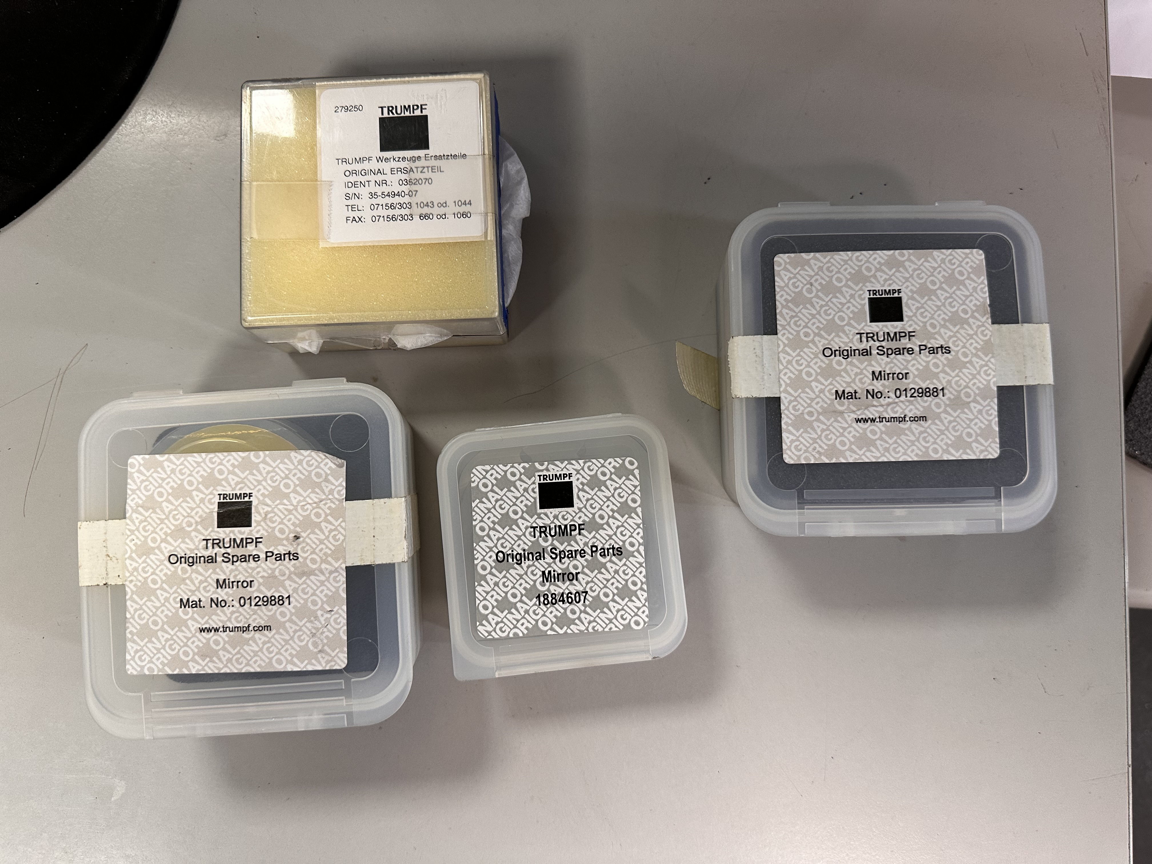 Selection of new in box and used Trumpf spares