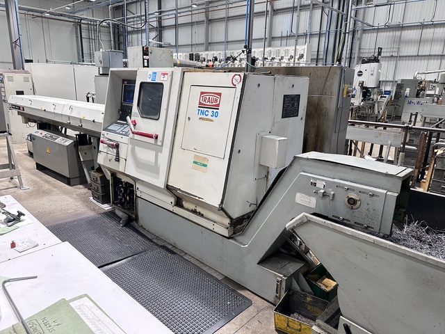 Traub Type TNC 30 DGY CNC Lathe with Traub System TX 8F Control (1996)