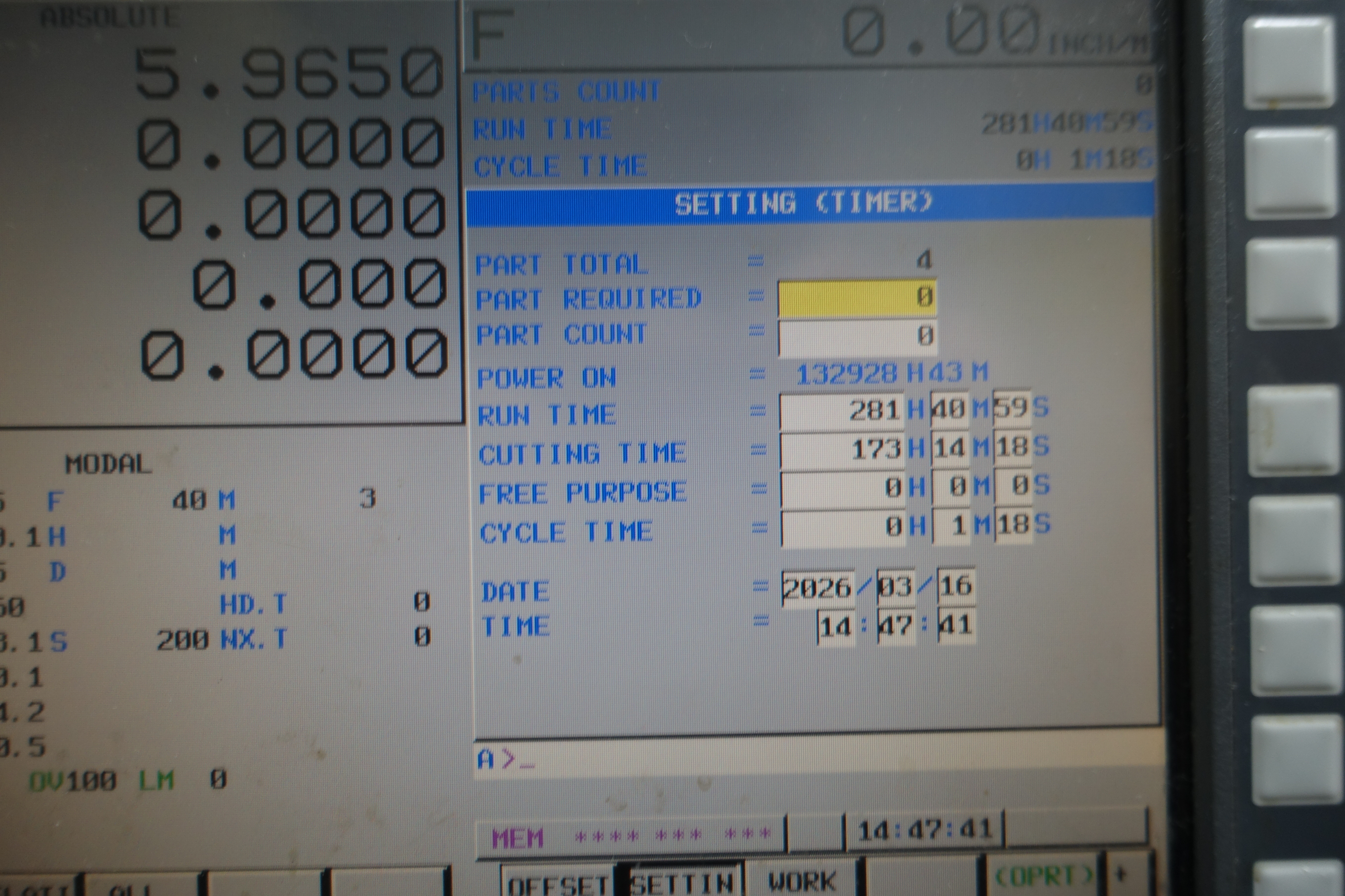 Doosan HM1000 Heavy Duty Twin Pallet Horizontal Machine Centre. (11/2009)