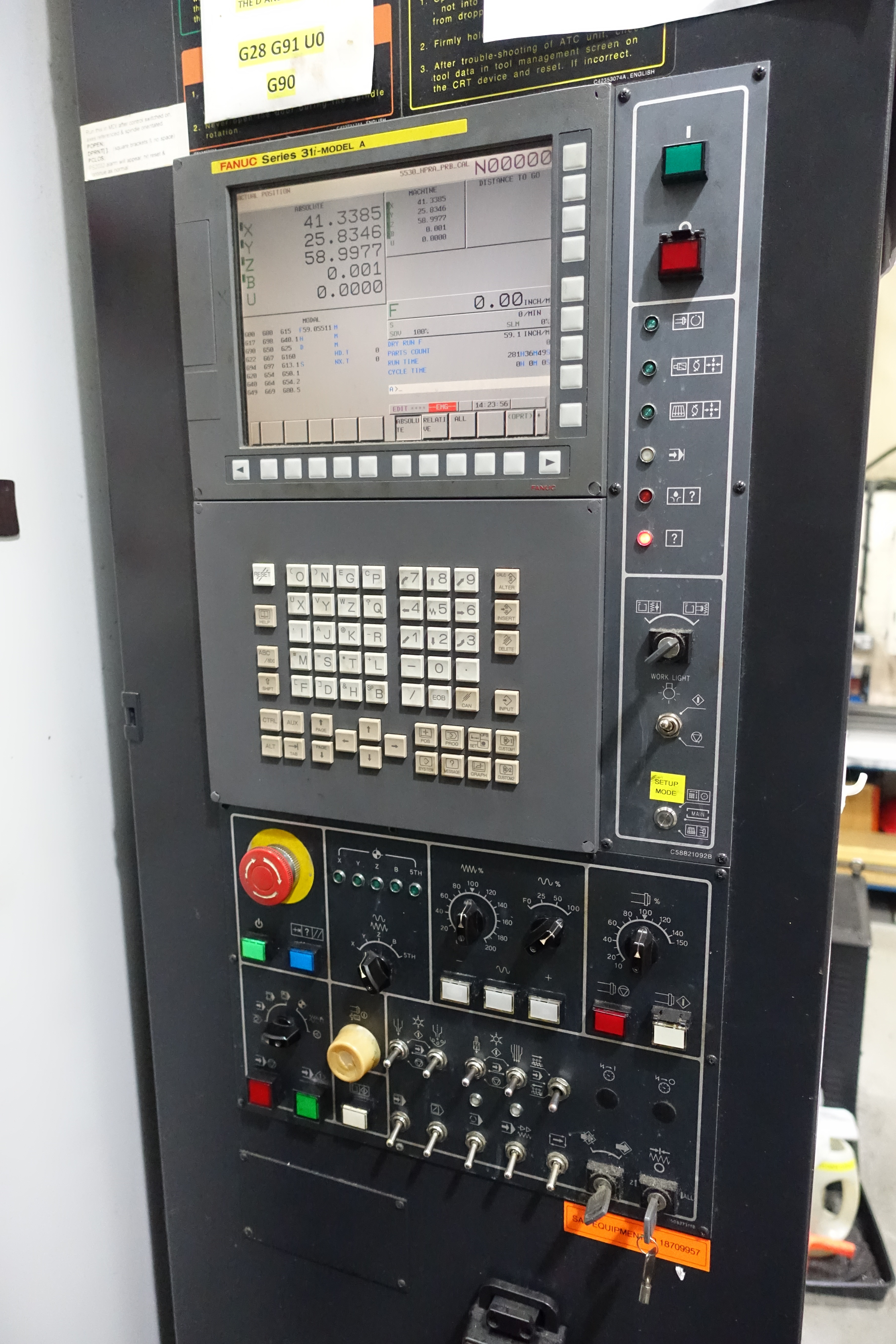 Doosan HM1000 Heavy Duty Twin Pallet Horizontal Machine Centre. (11/2009)