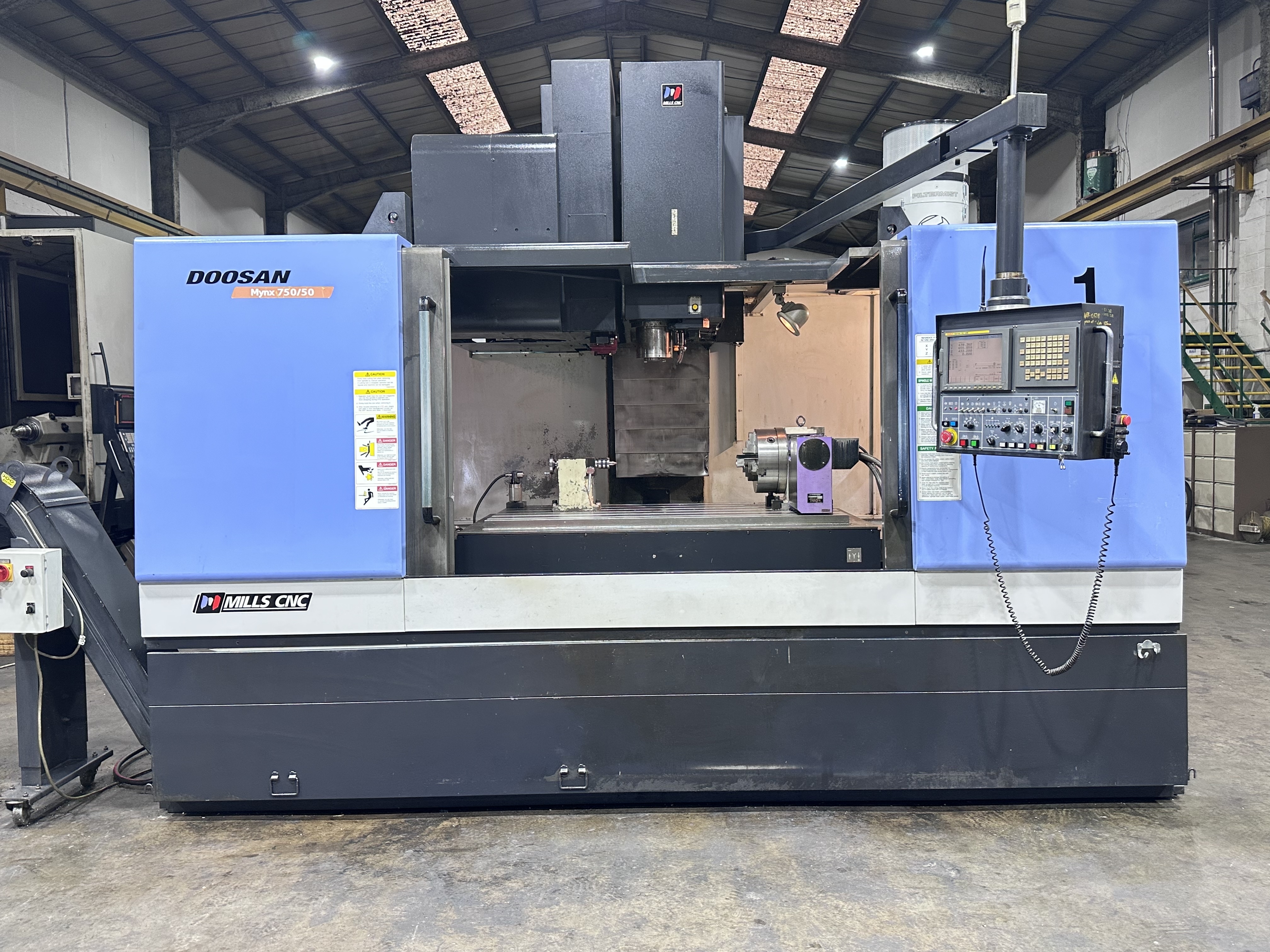 Doosan Mynx 750/50 4 Axis Vertical Machining Centre (2009)
