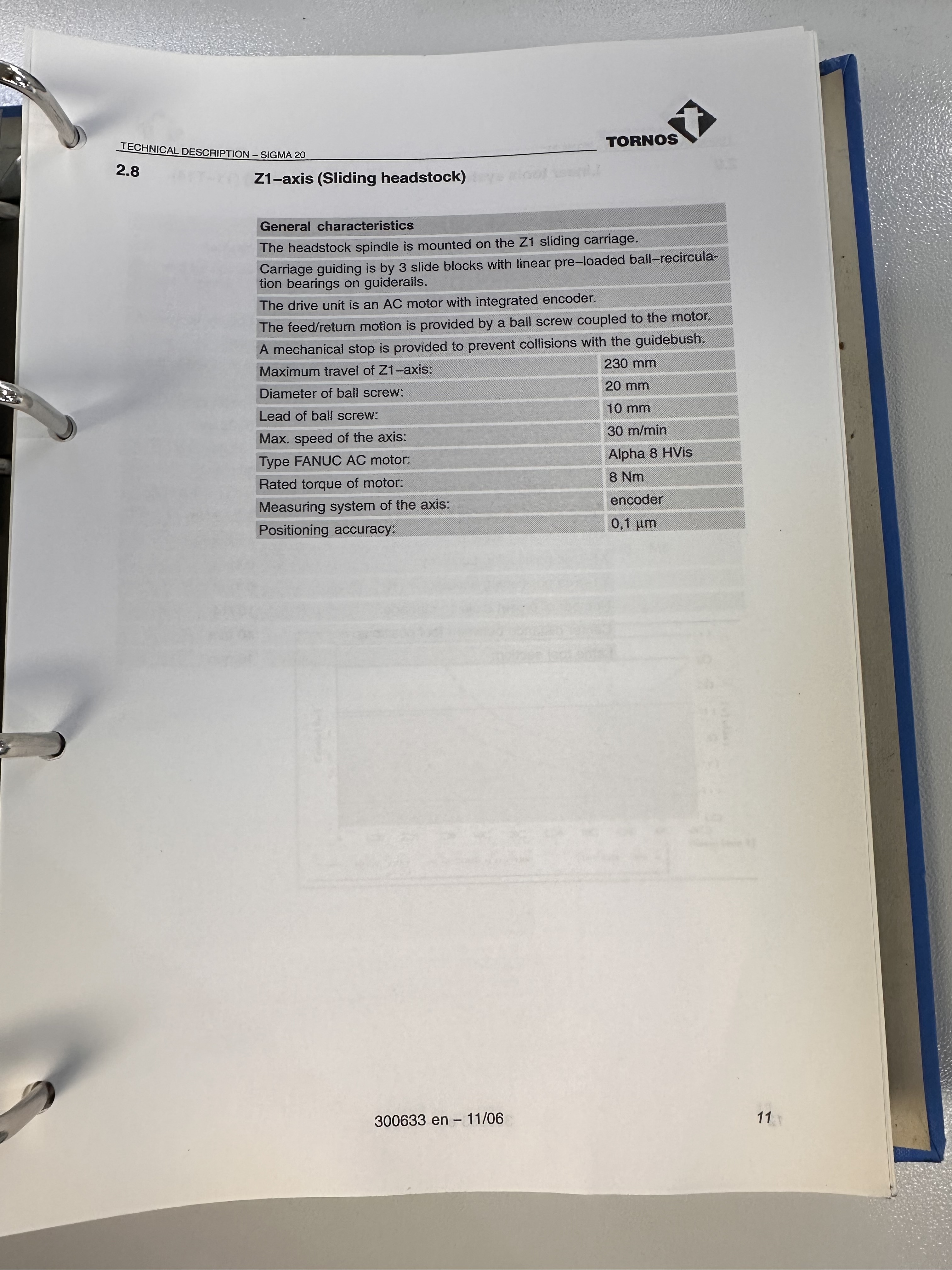 Tornos Deco Sigma 20 Sliding Head Lathe (2007)