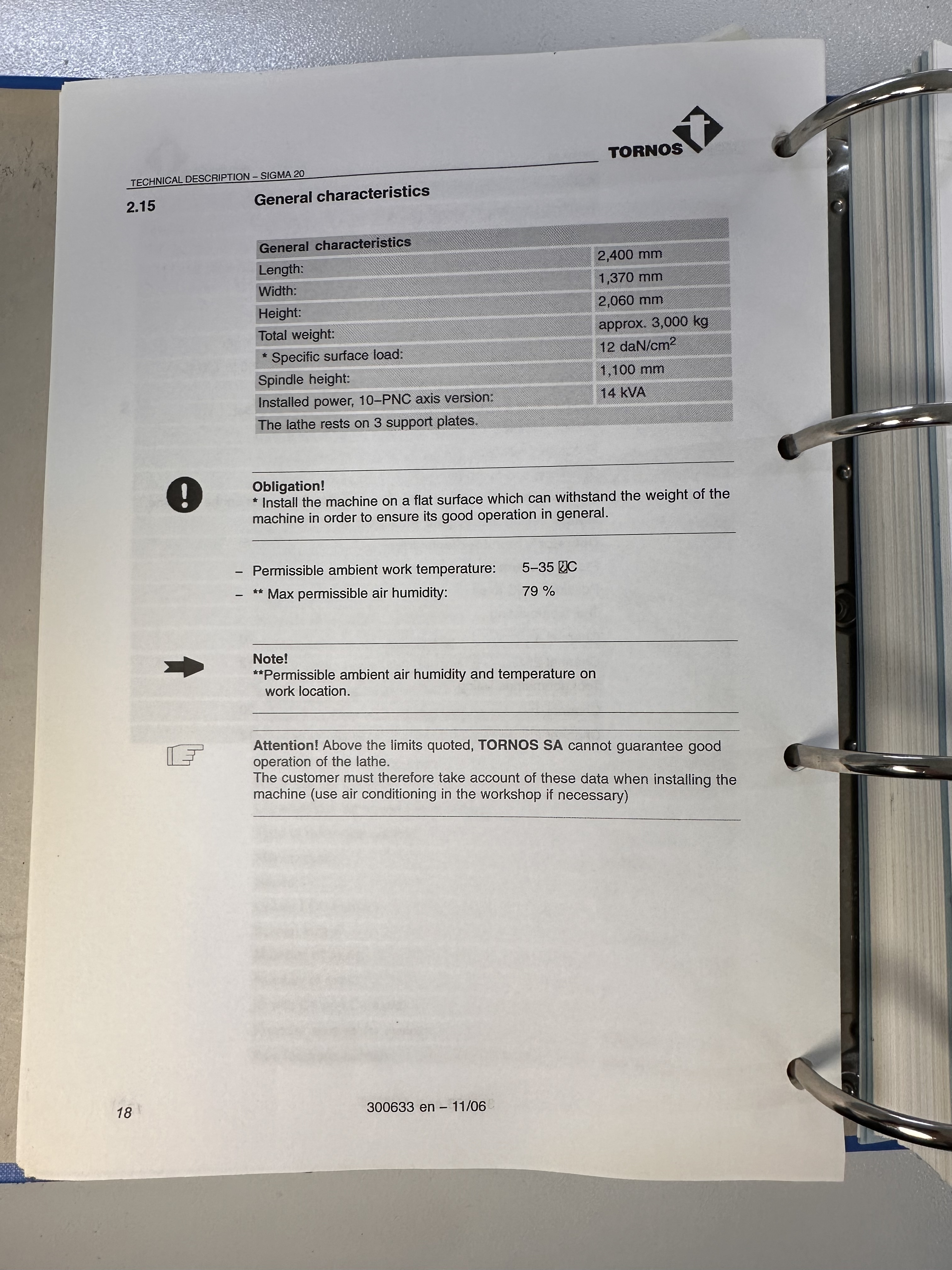 Tornos Deco Sigma 20 Sliding Head Lathe (2007)