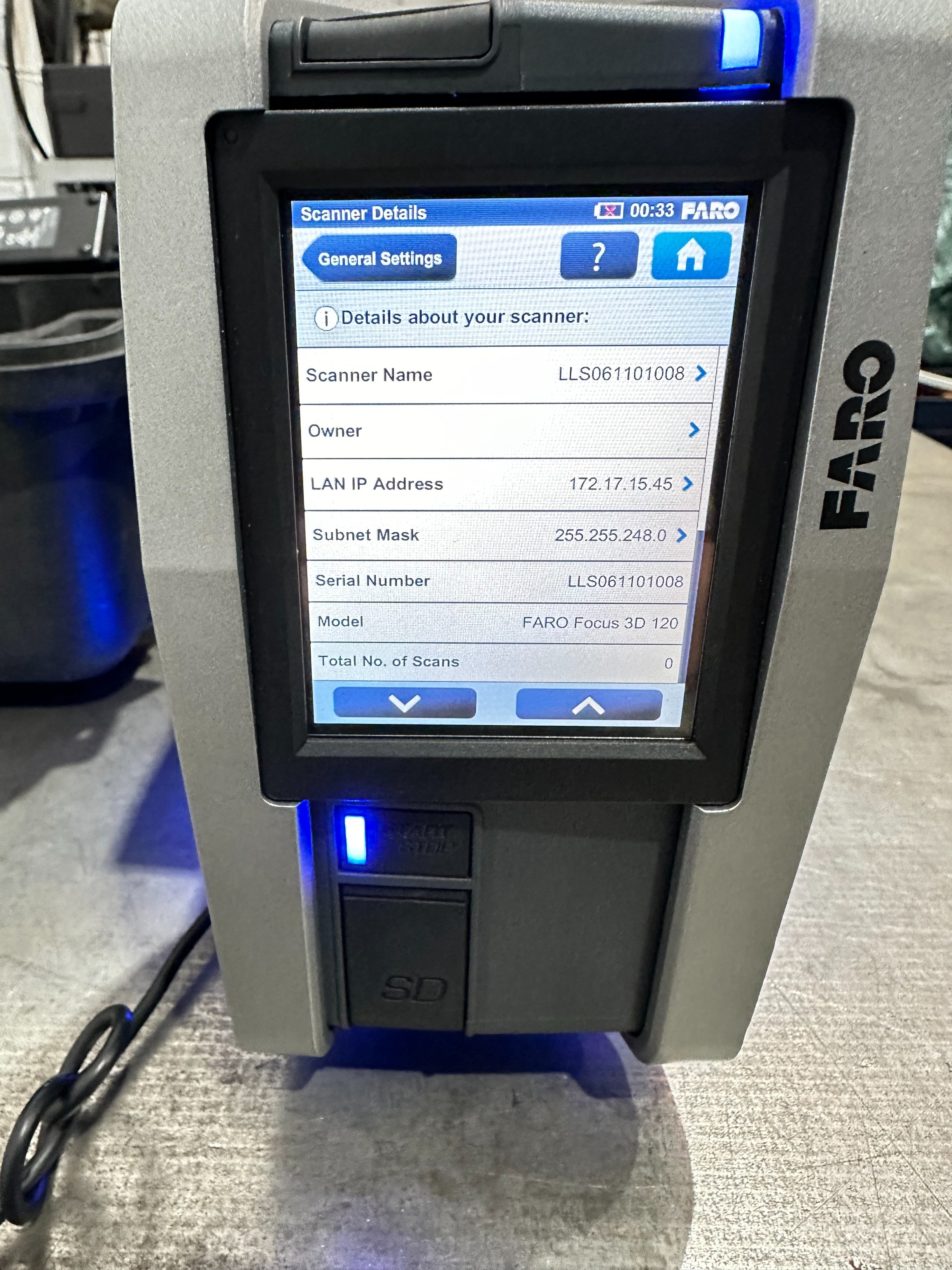 Faro Focus 3D 120 Laser Scanner