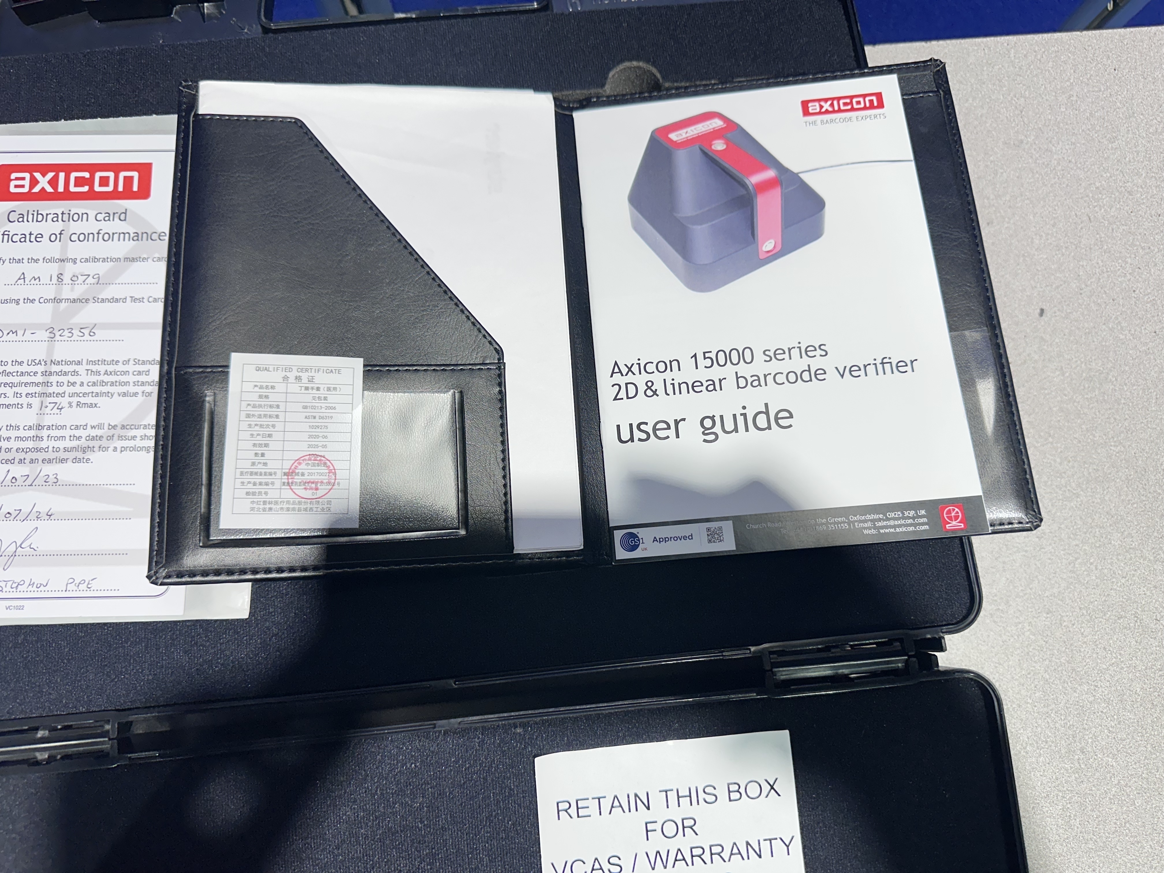Axicon 15000 Series Barcode Verifier, Model 15500V7
