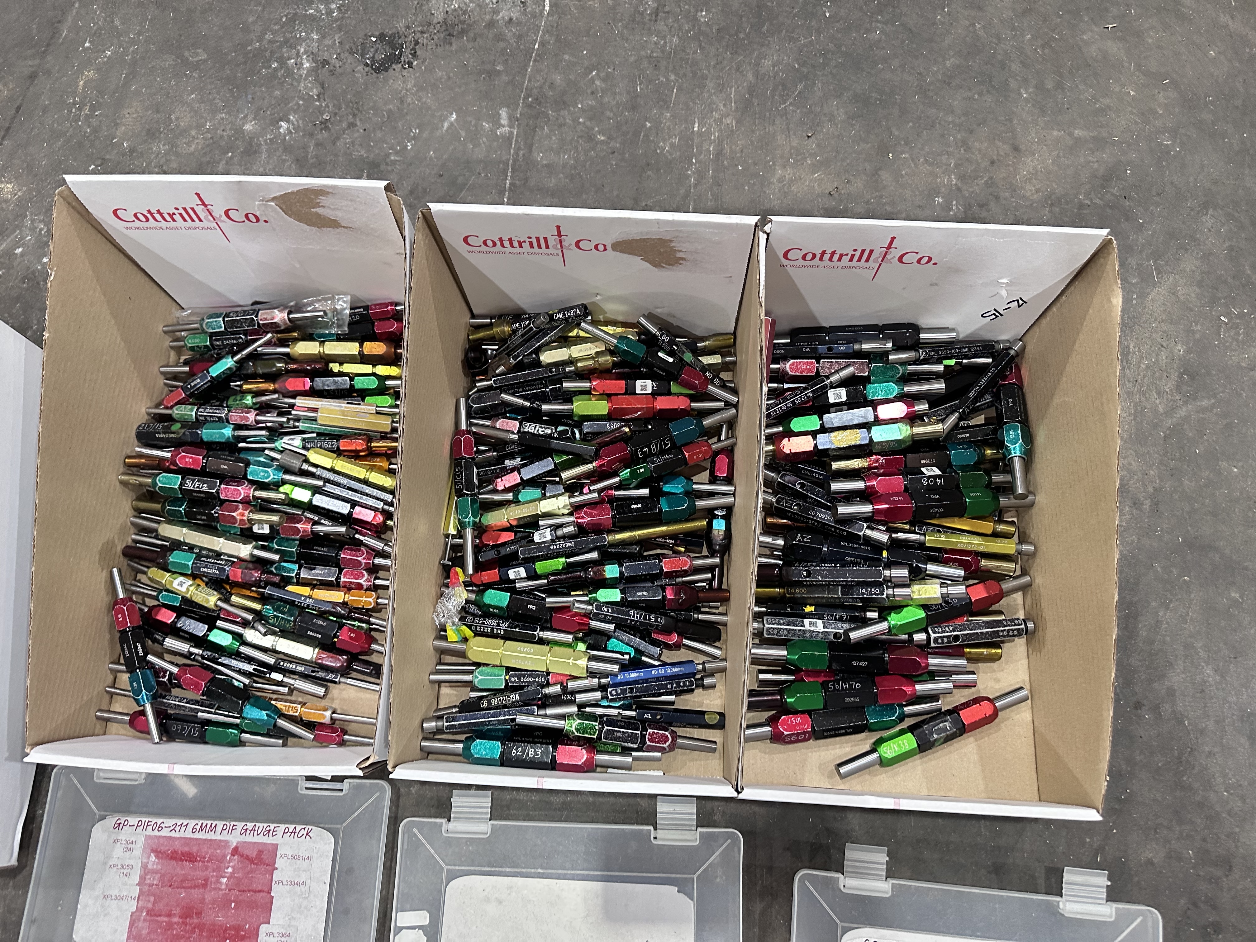 Qty of Plug Gauges, Plug Depth Gauge, Recess Depth Gauge, Recess Diameter Gauge, Recess Angle Gauge