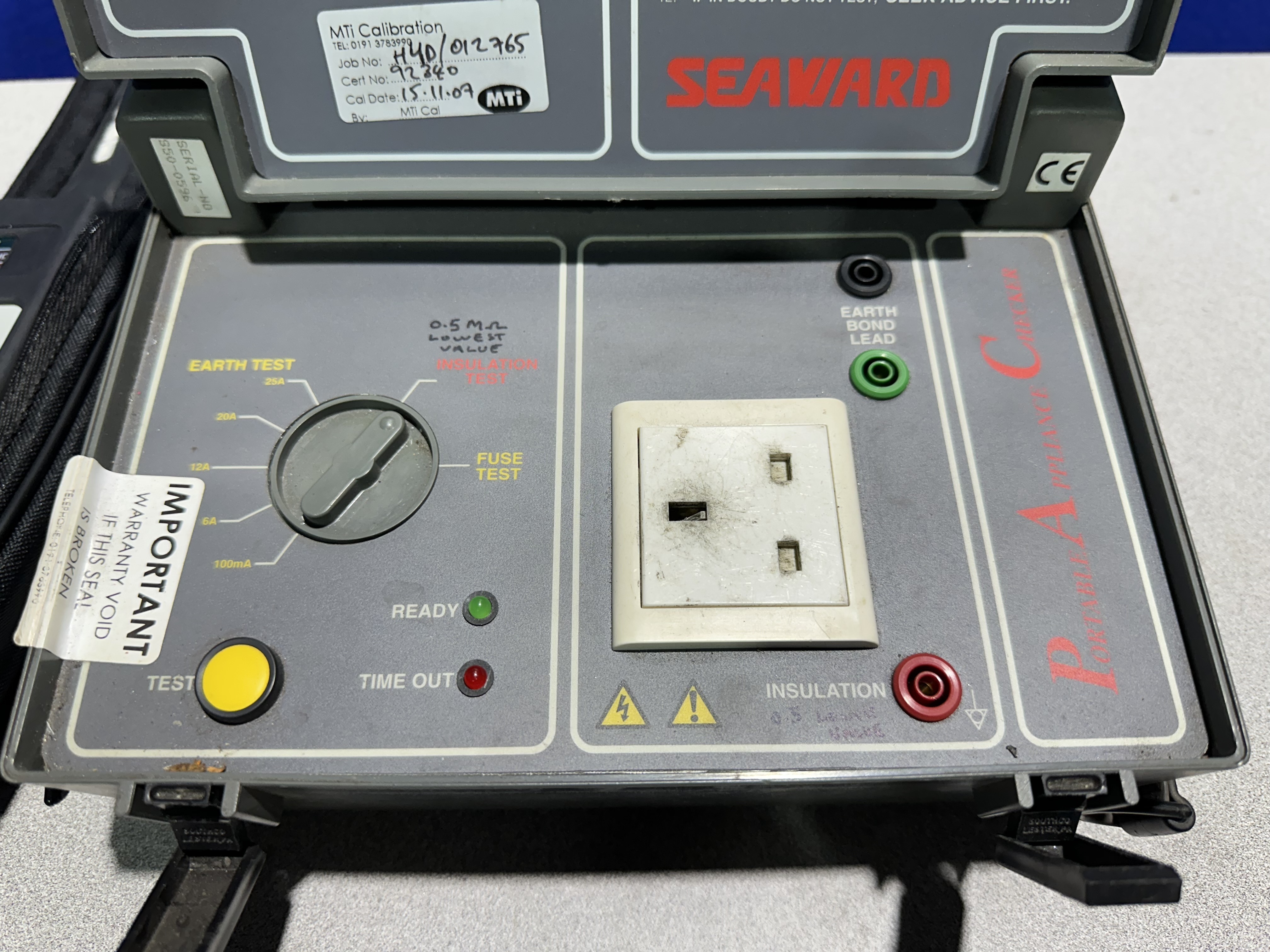 Seaward Portable Appliance Check, 1 x PAC 1500Xi, (1) x PAC 500