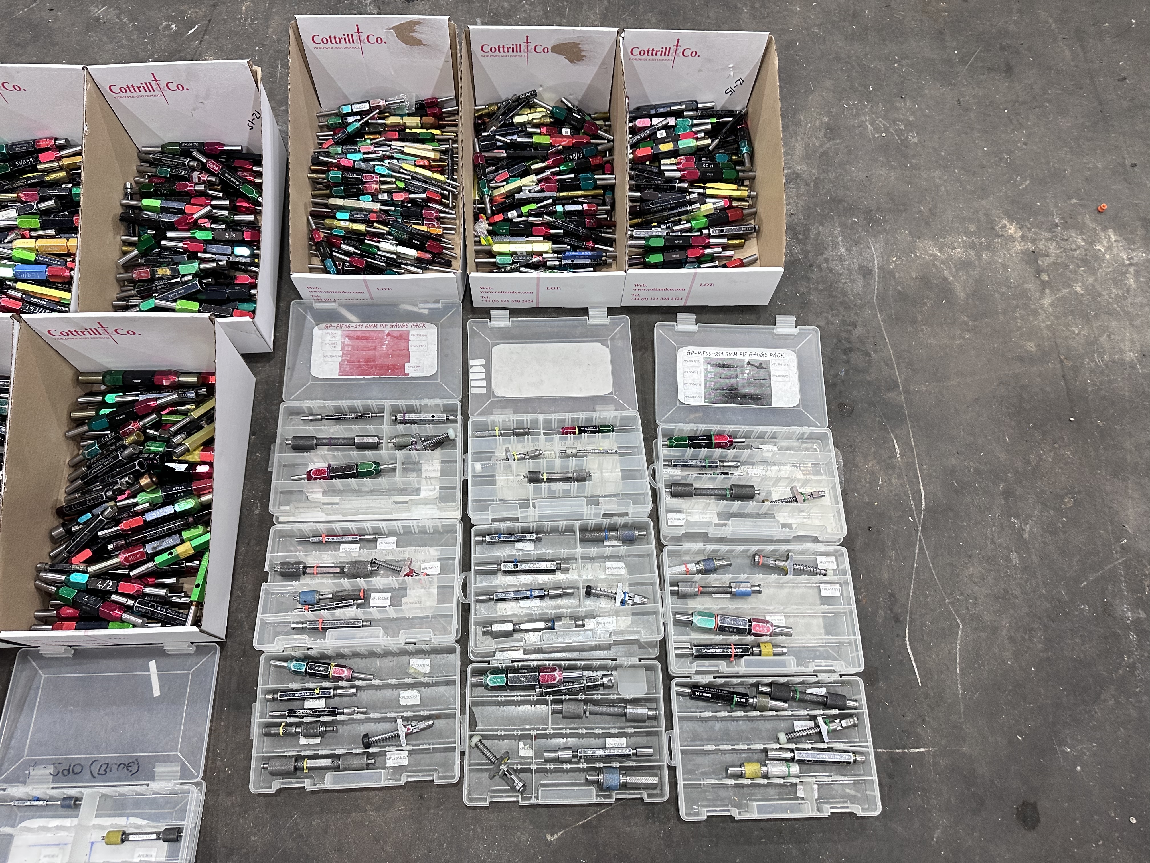 Qty of Plug Gauges, Plug Depth Gauge, Recess Depth Gauge, Recess Diameter Gauge, Recess Angle Gauge