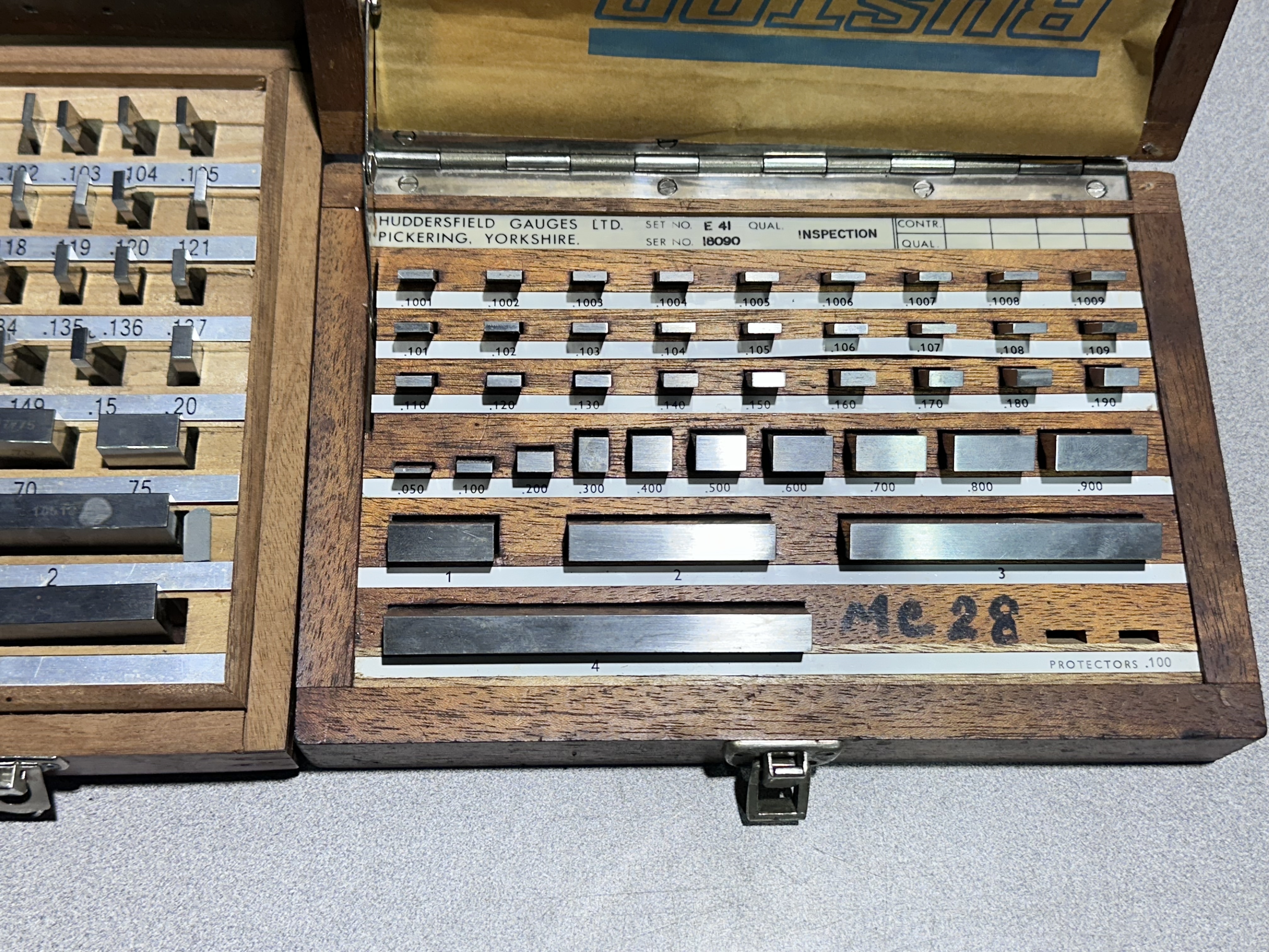 Qty of Slip Gauges, Imperial & Metric