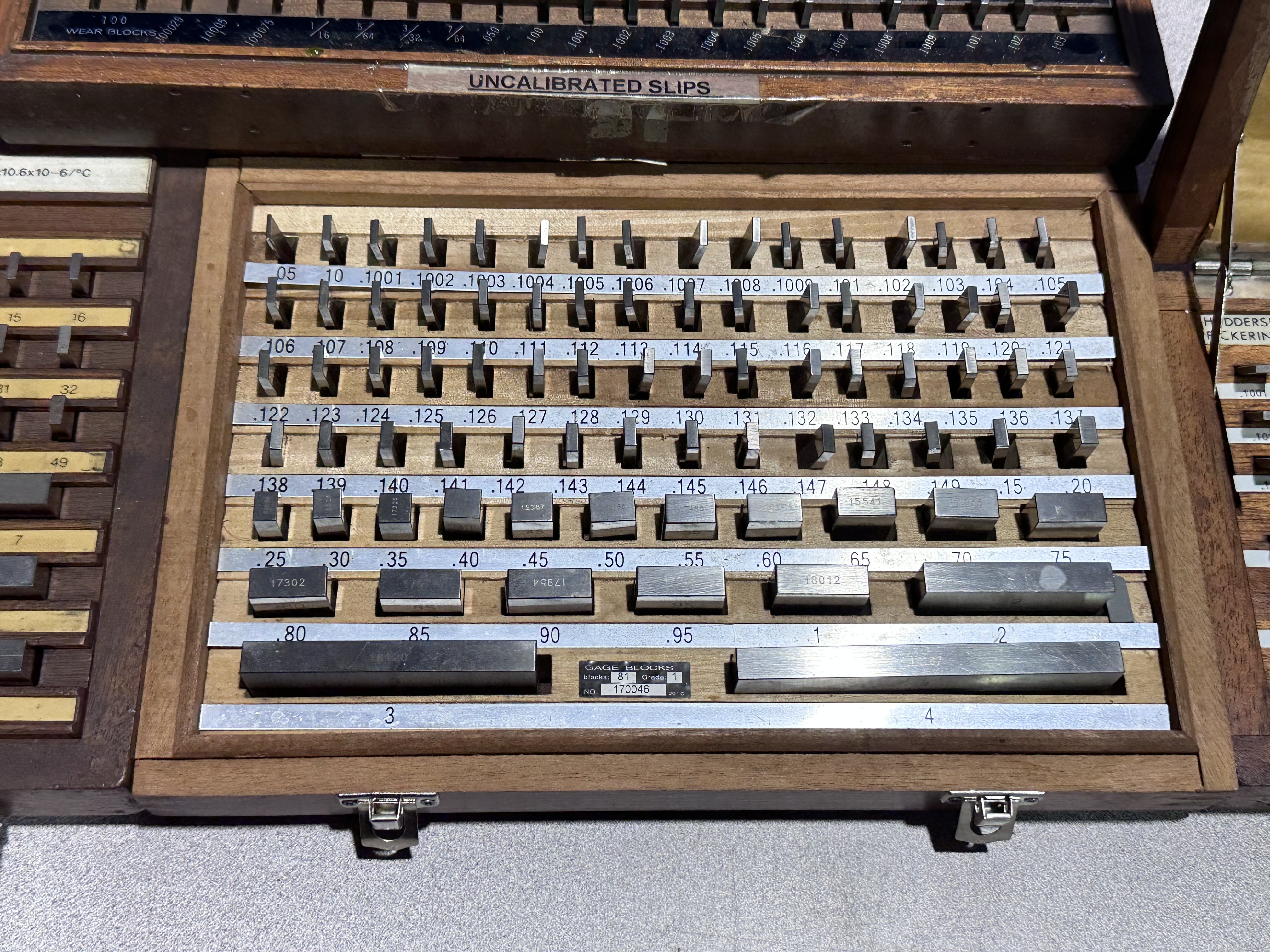 Qty of Slip Gauges, Imperial & Metric