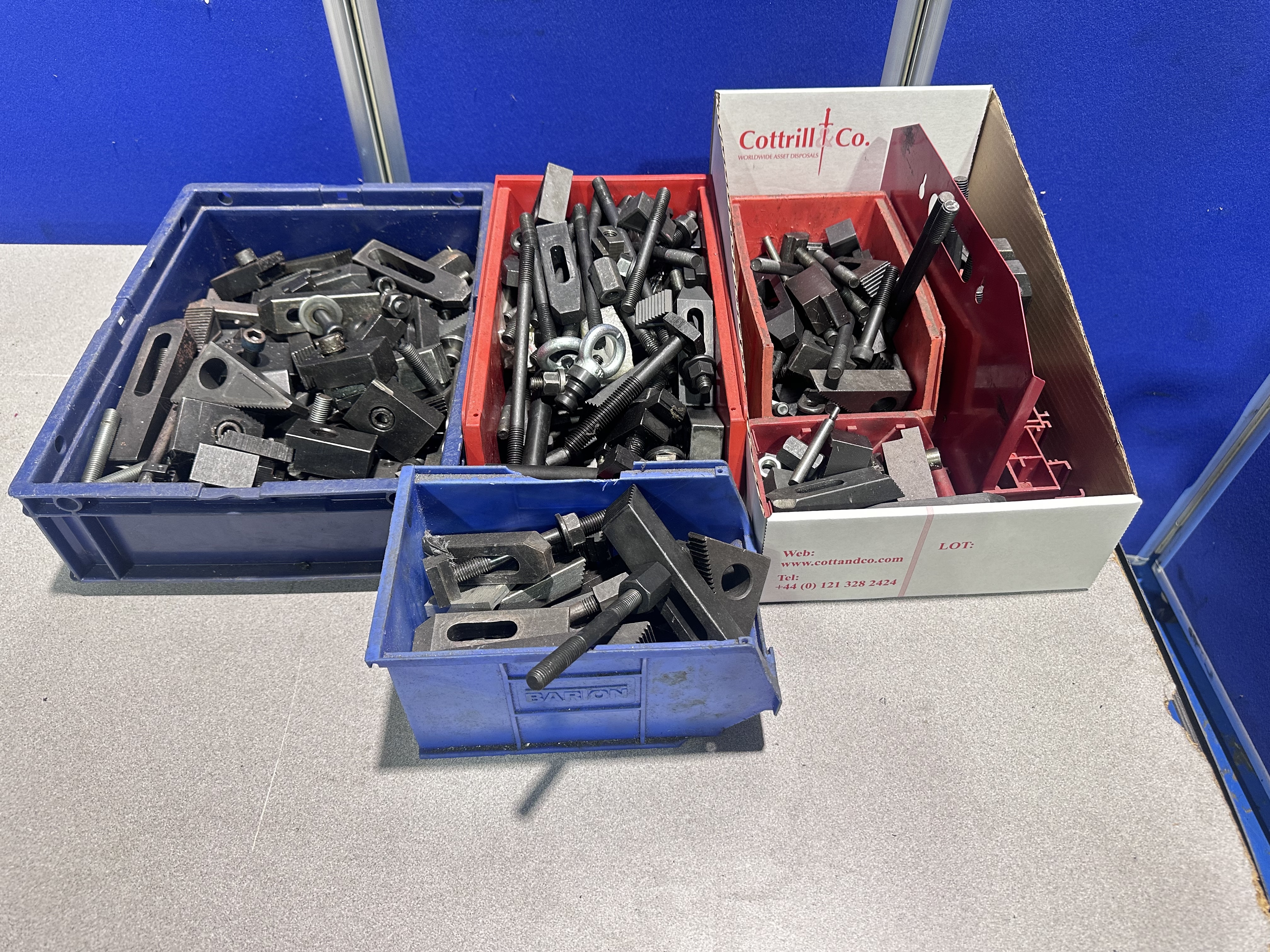 6 Drawer Mobile Cabinet with Qty of Machine Clamps