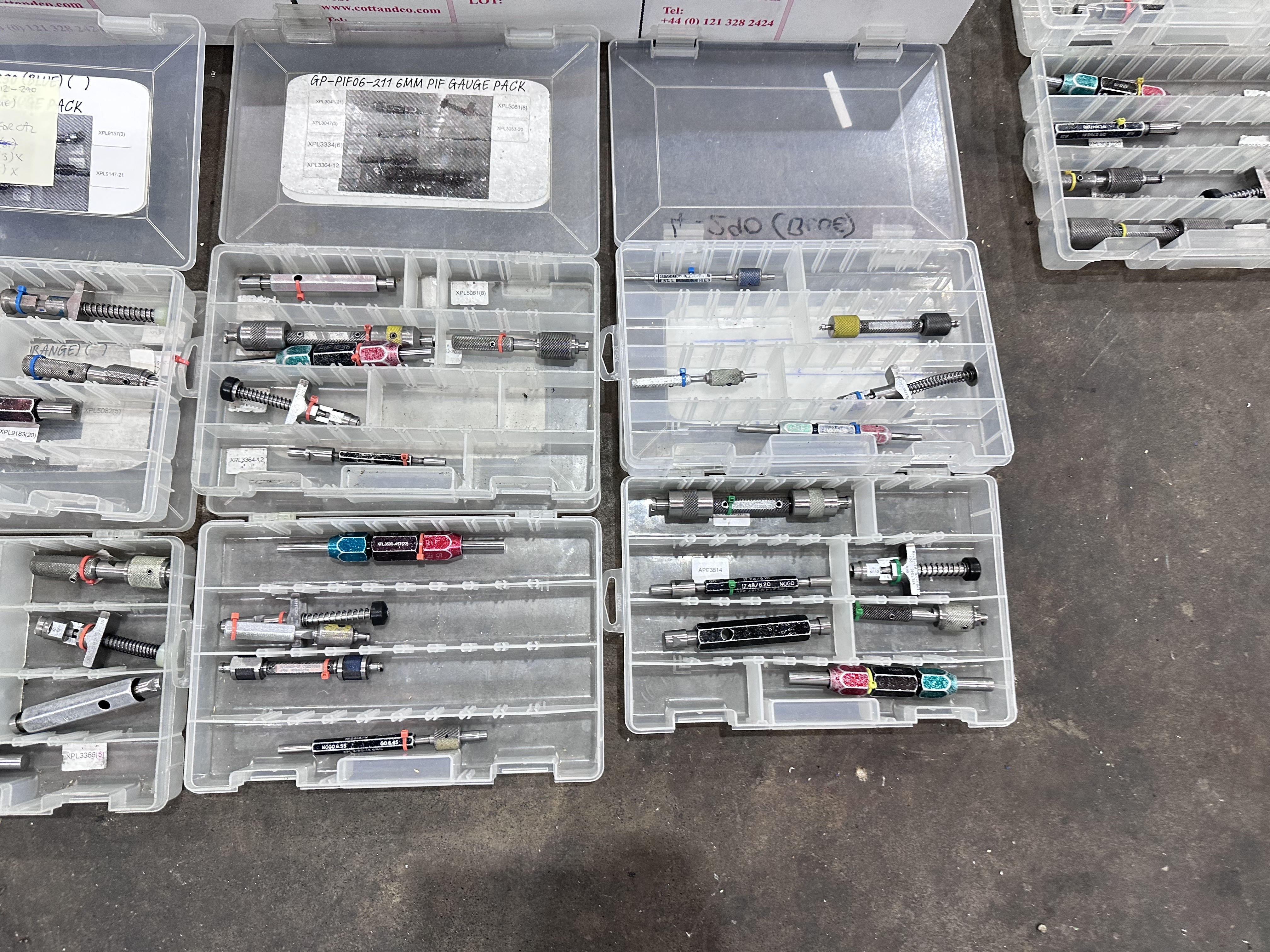 Qty of Plug Gauges, Plug Depth Gauge, Recess Depth Gauge, Recess Diameter Gauge, Recess Angle Gauge