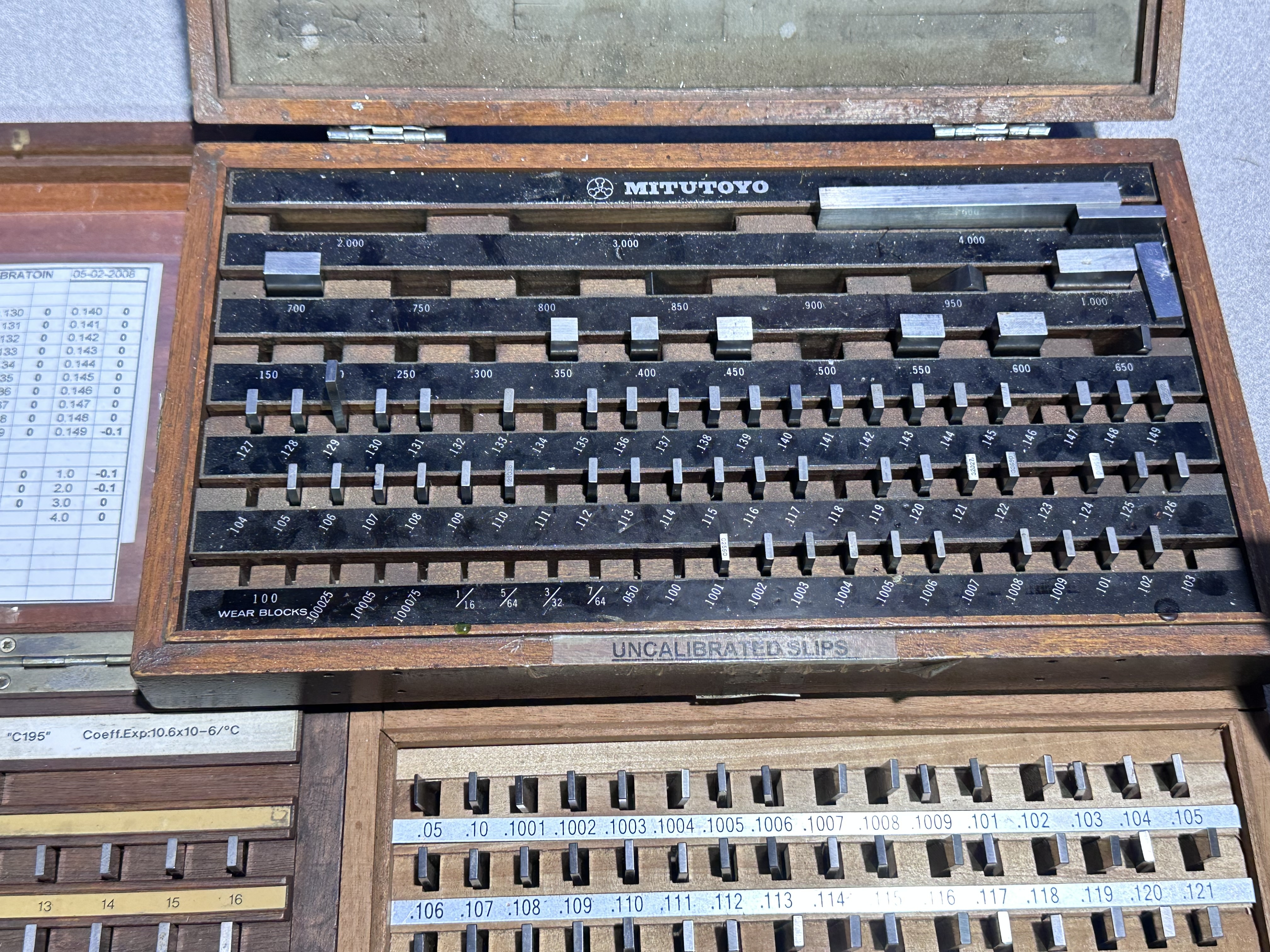 Qty of Slip Gauges, Imperial & Metric