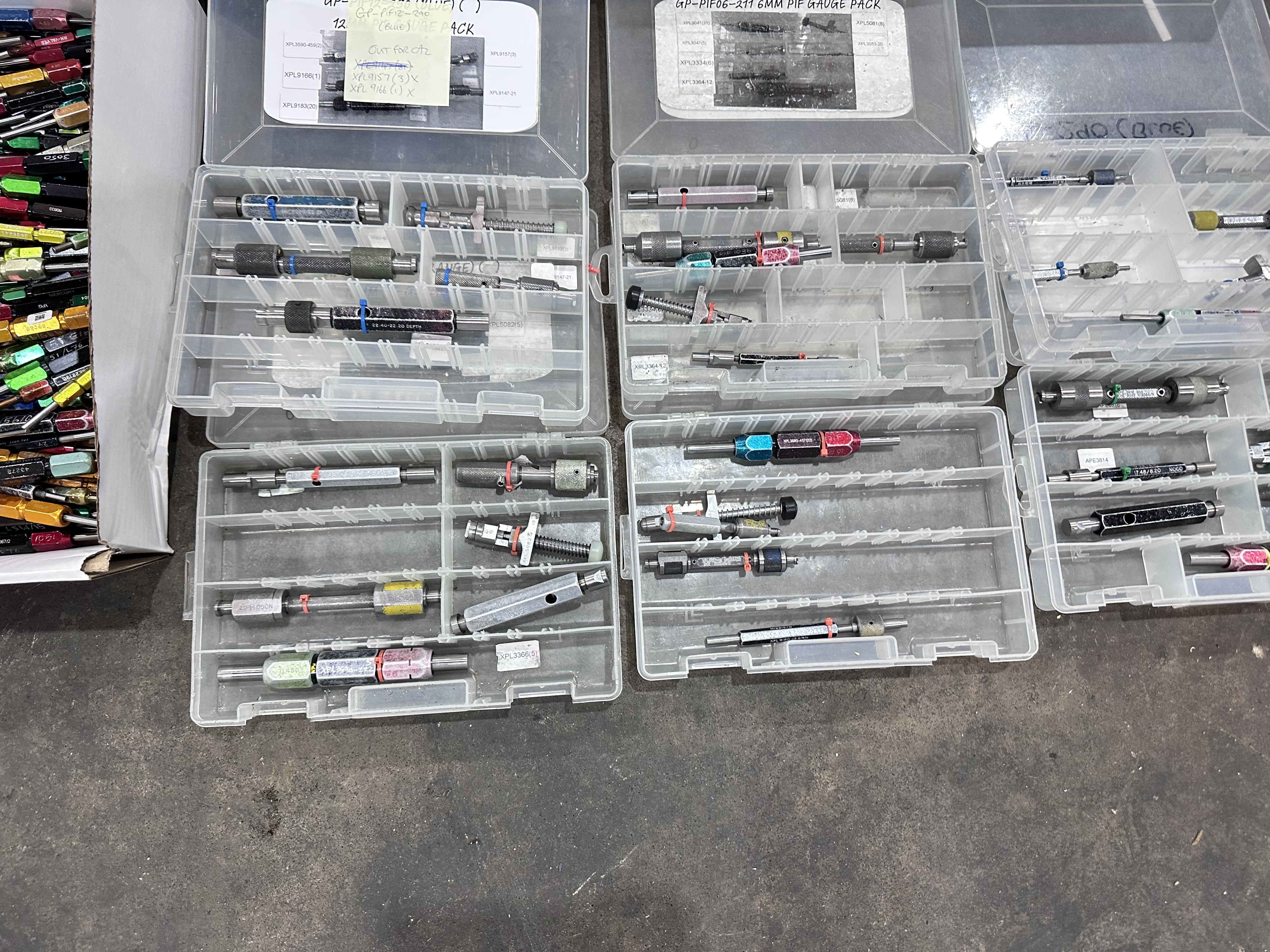 Qty of Plug Gauges, Plug Depth Gauge, Recess Depth Gauge, Recess Diameter Gauge, Recess Angle Gauge