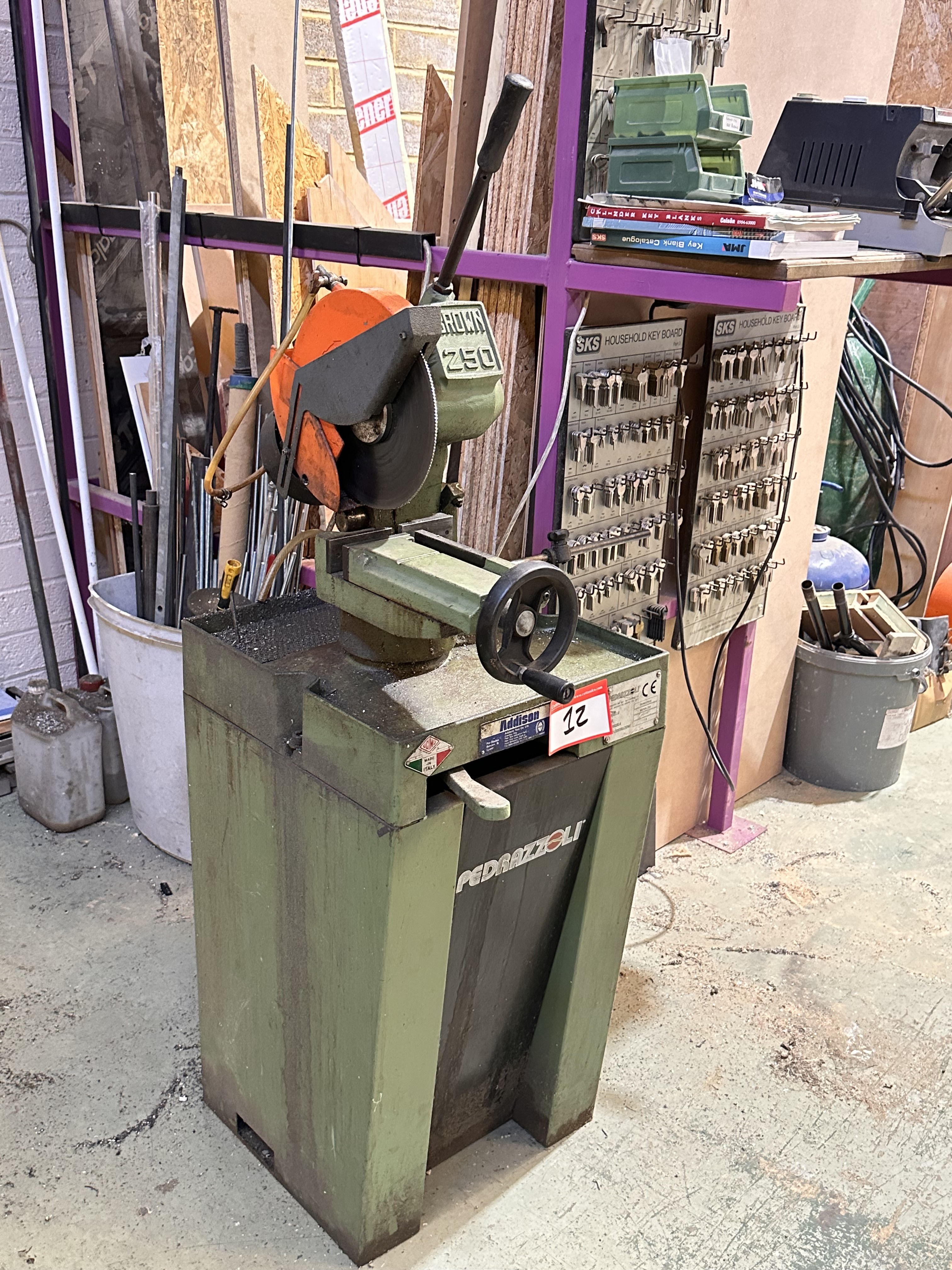 Pedrazzoli Brown 250 Pull Down Saw