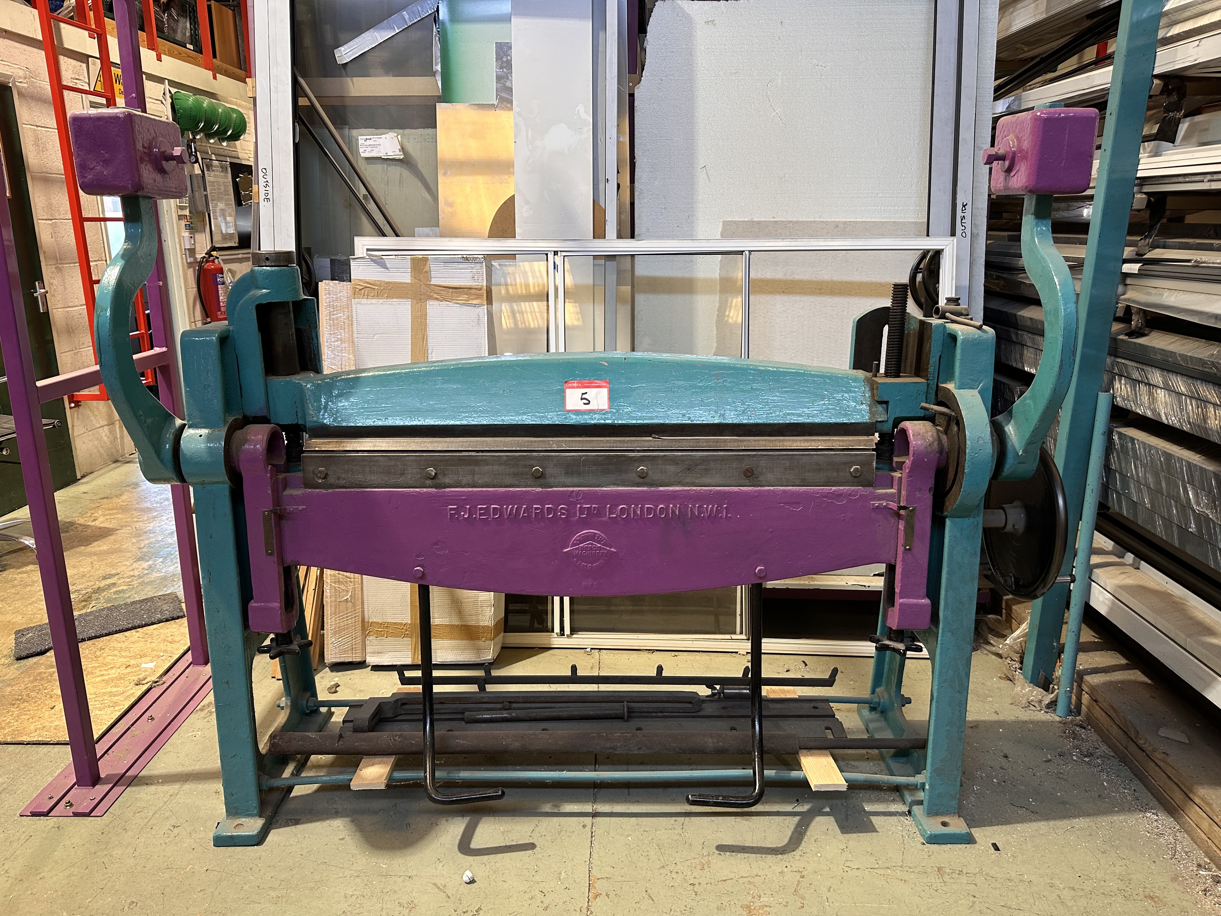 F J Edwards Ltd Sheet Metal Bender