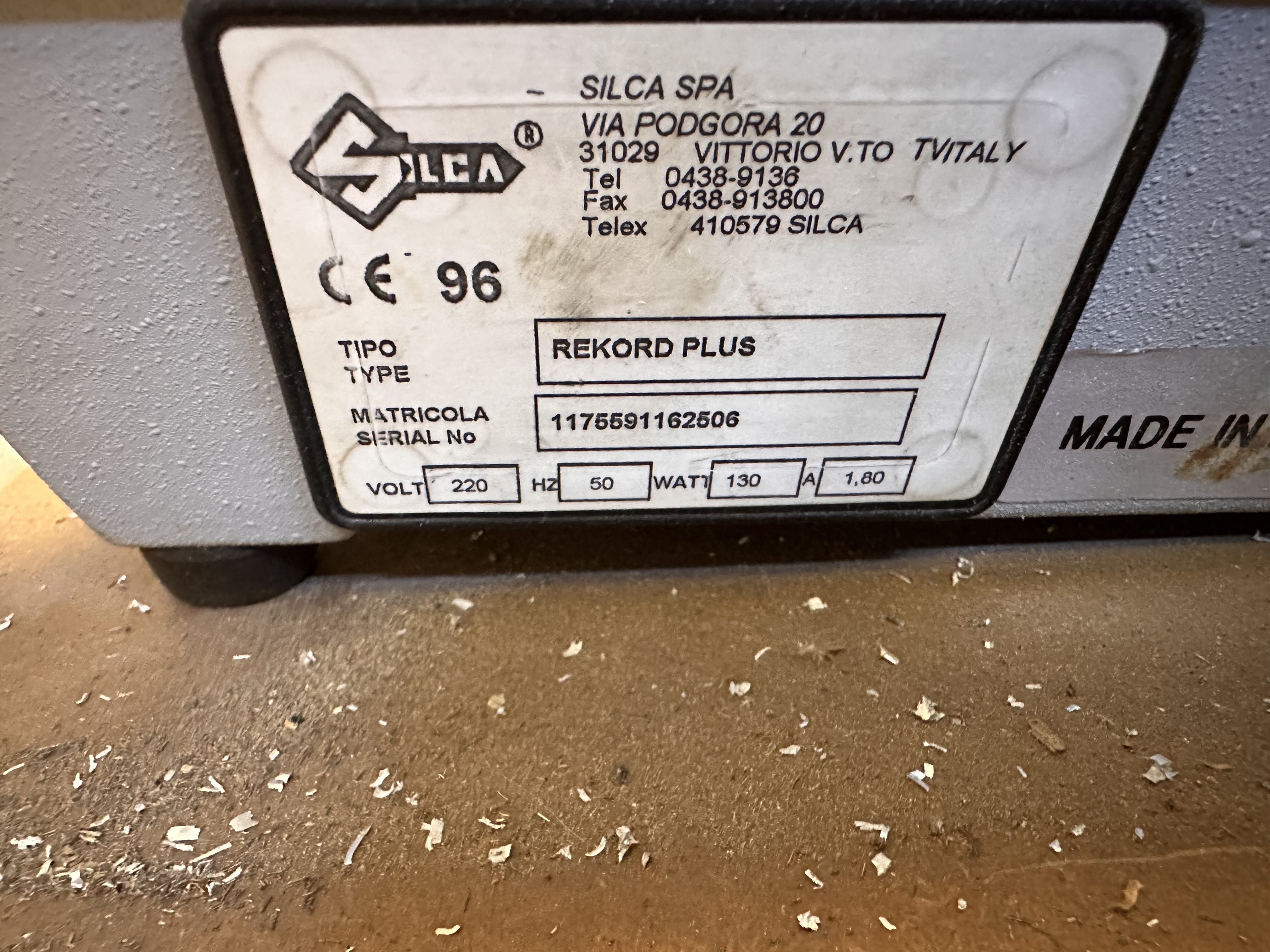 Silca Rekord Plus Key Cutting Machine 