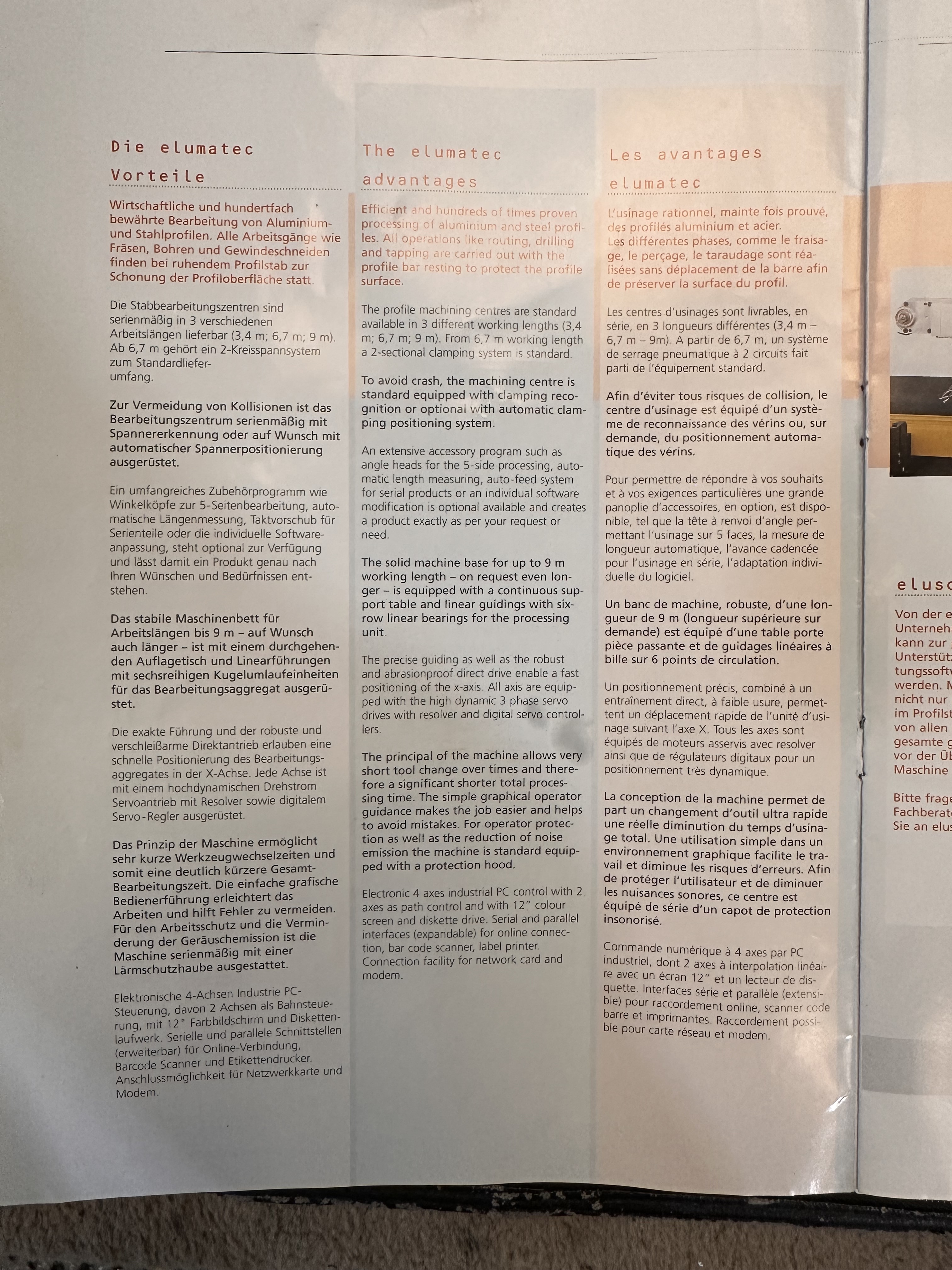 Elumatec SBZ 130 Profile Machining Centre