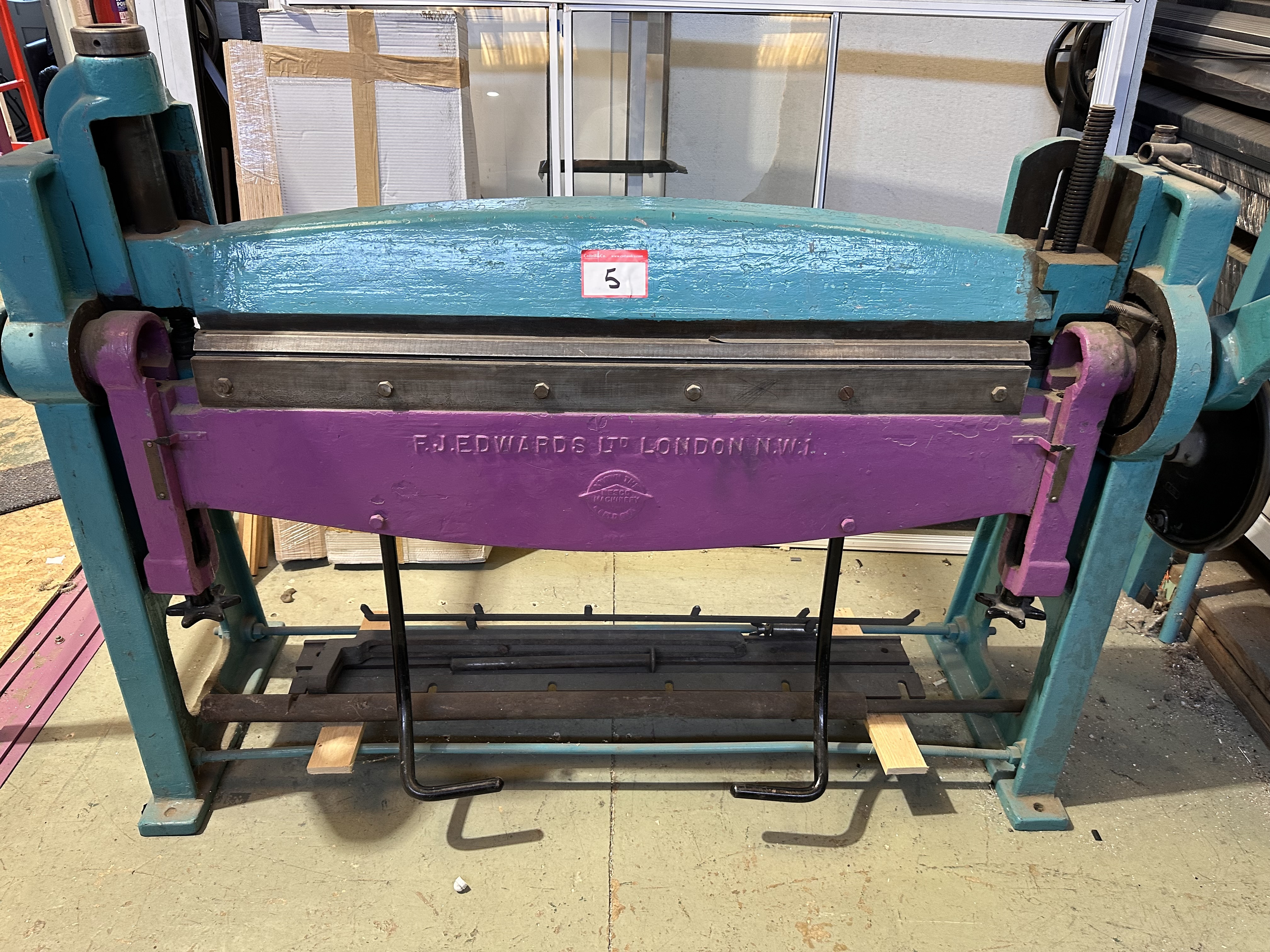 F J Edwards Ltd Sheet Metal Bender