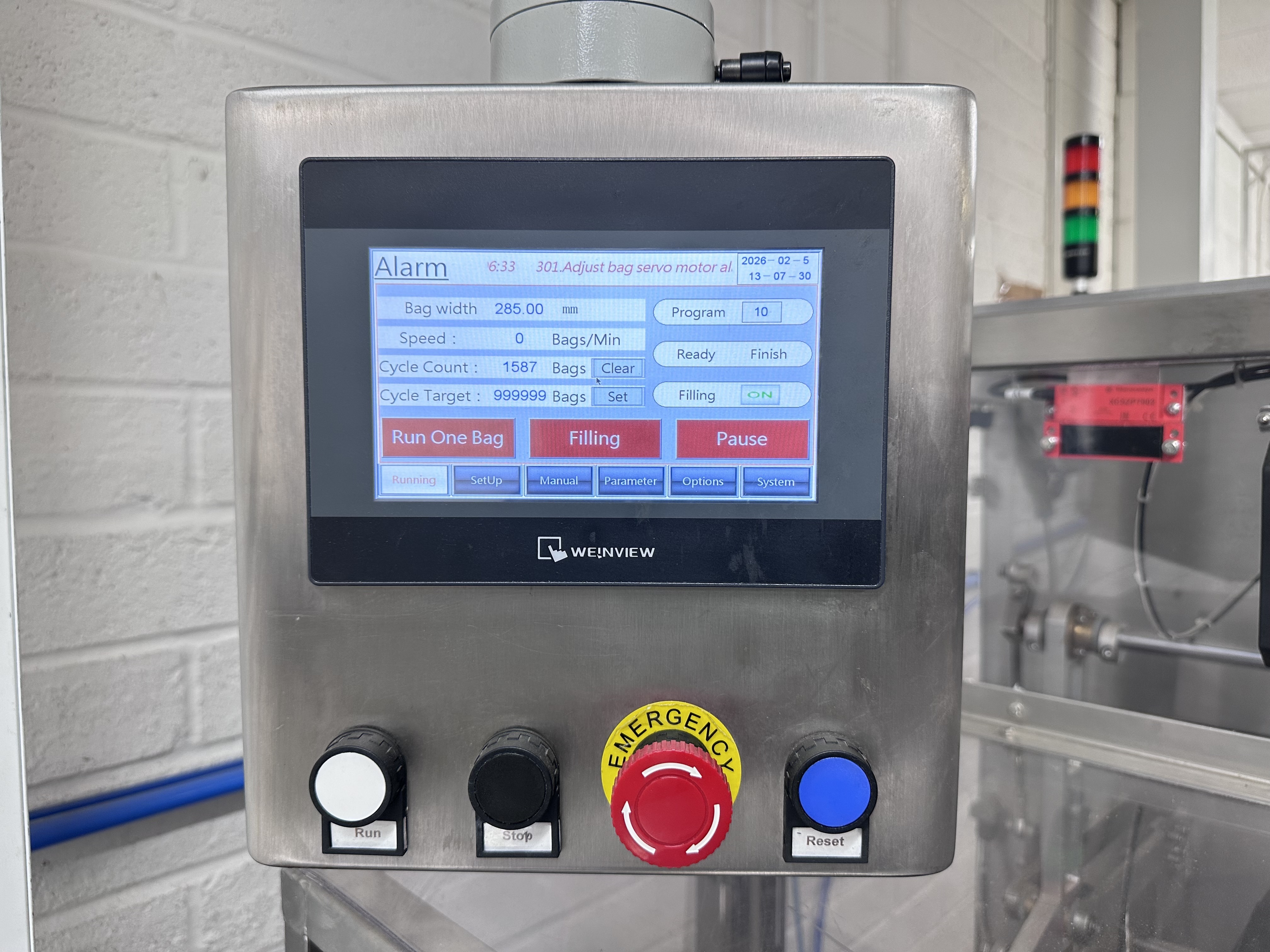 Mini Linear Doy Pack 410 Filler with Pouch Cassette to Infeed Open, Fill and Seal Pouch (2022)