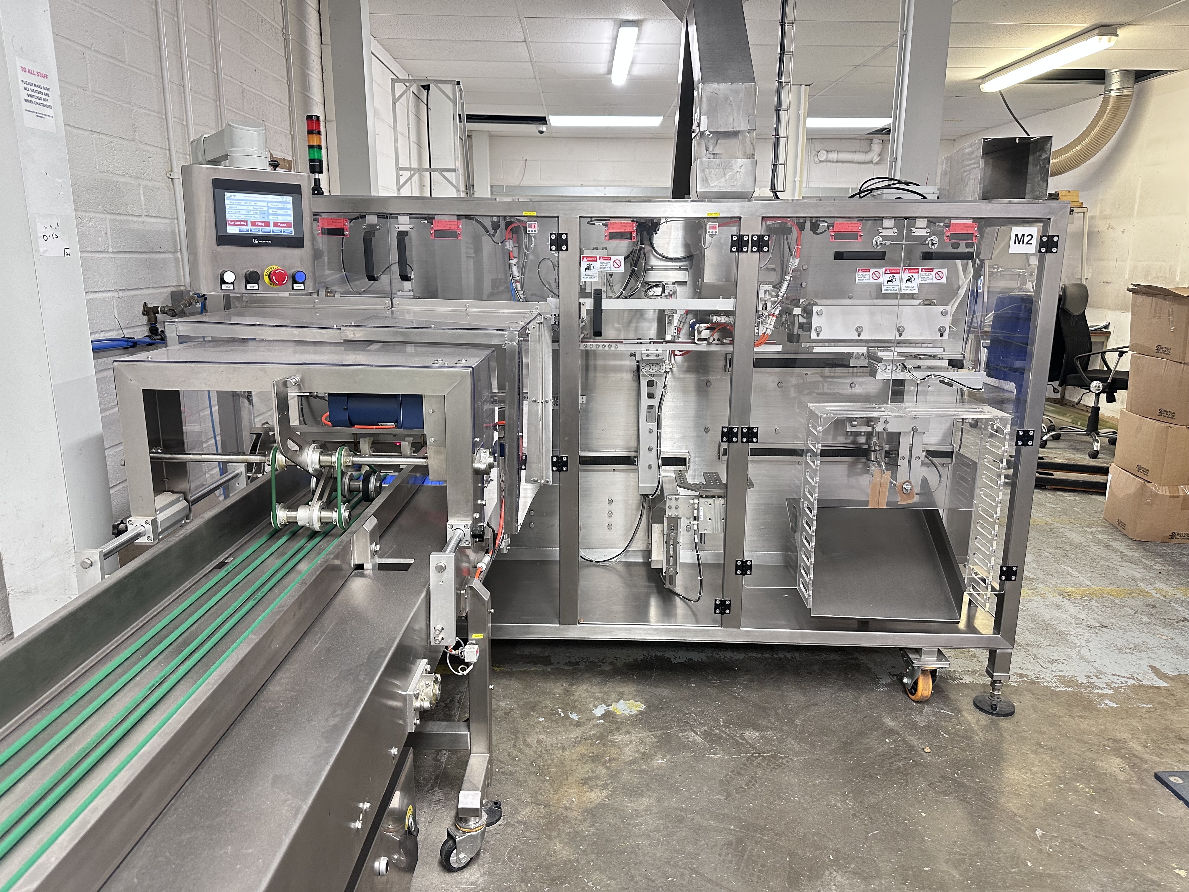 Mini Linear Doy Pack 410 Filler with Pouch Cassette to Infeed Open, Fill and Seal Pouch (2022)