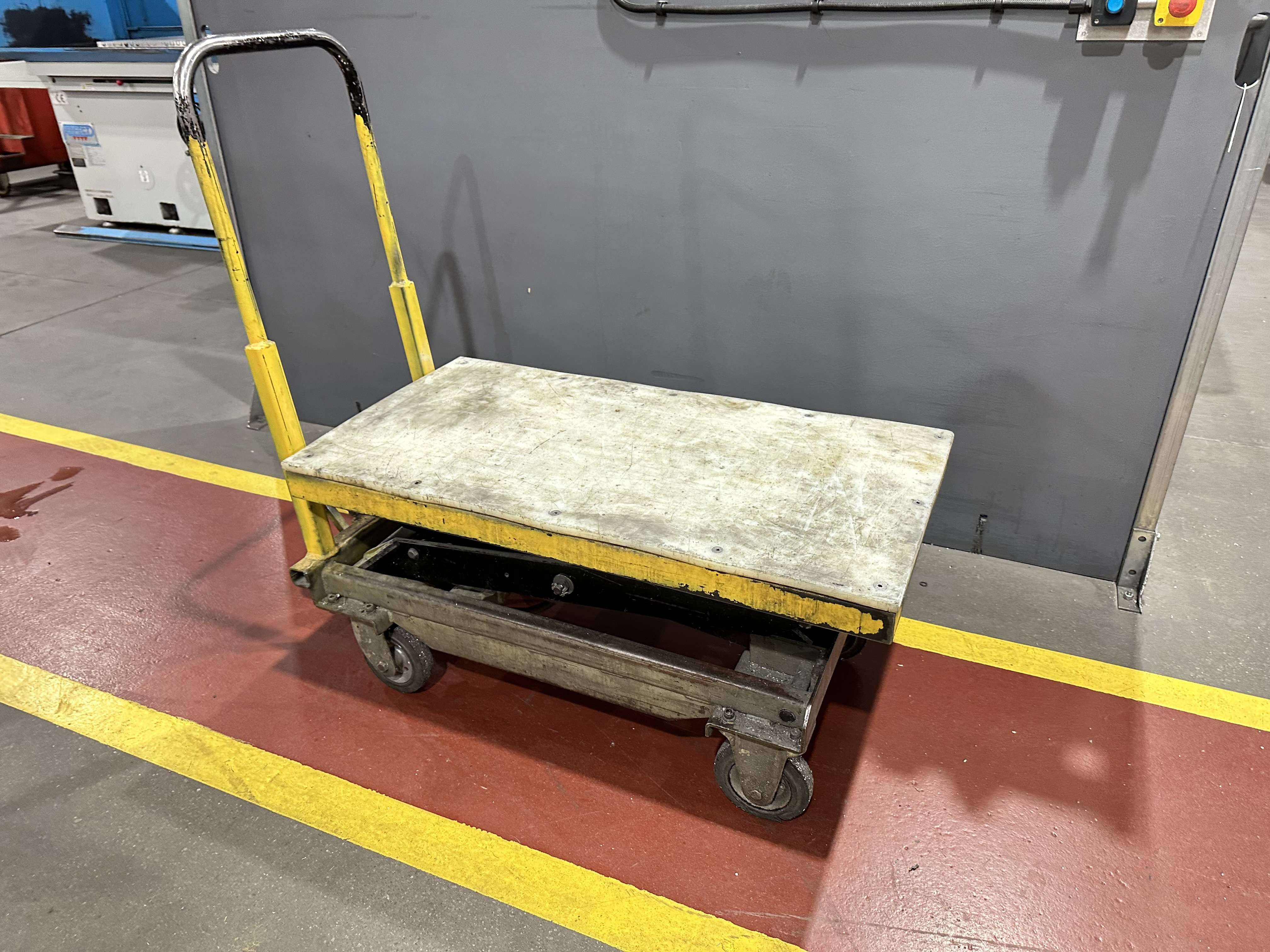 Scissor Lift Table Trolley, Size 1000 x 520mm, Lift Height 1450mm