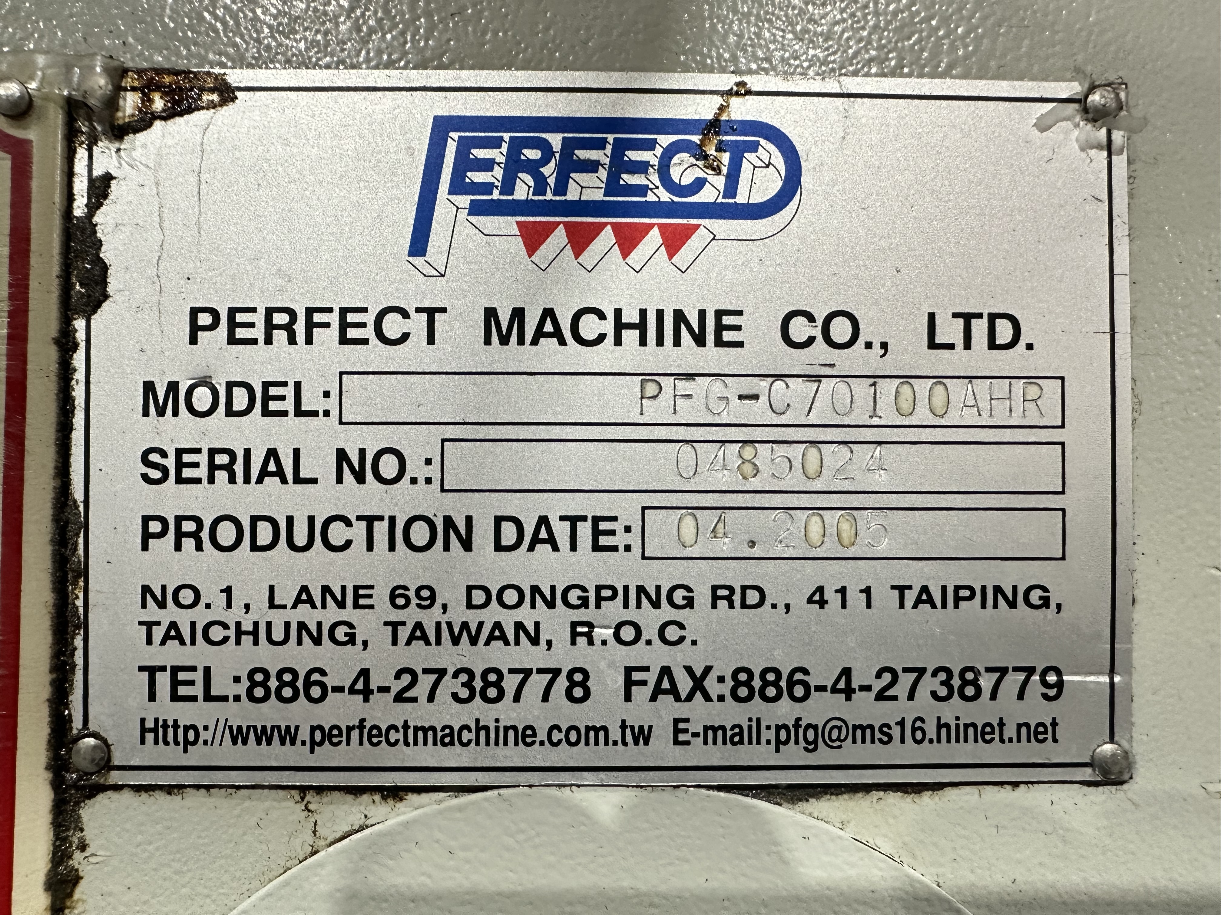 Perfect PFG - C70100 AHR Surface Grinder (2005)