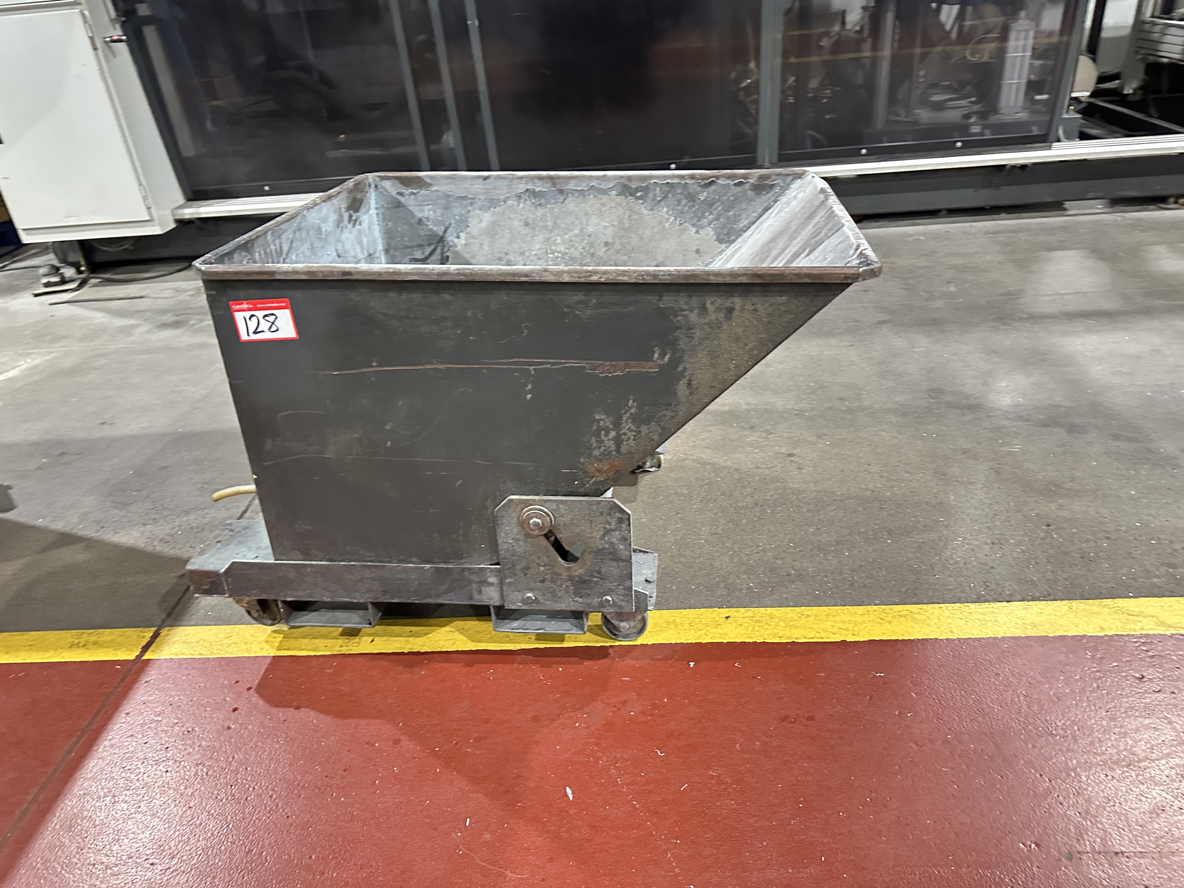 Mobile Swarf Tipping Skip, Size 840 x 1100mm x 830mm