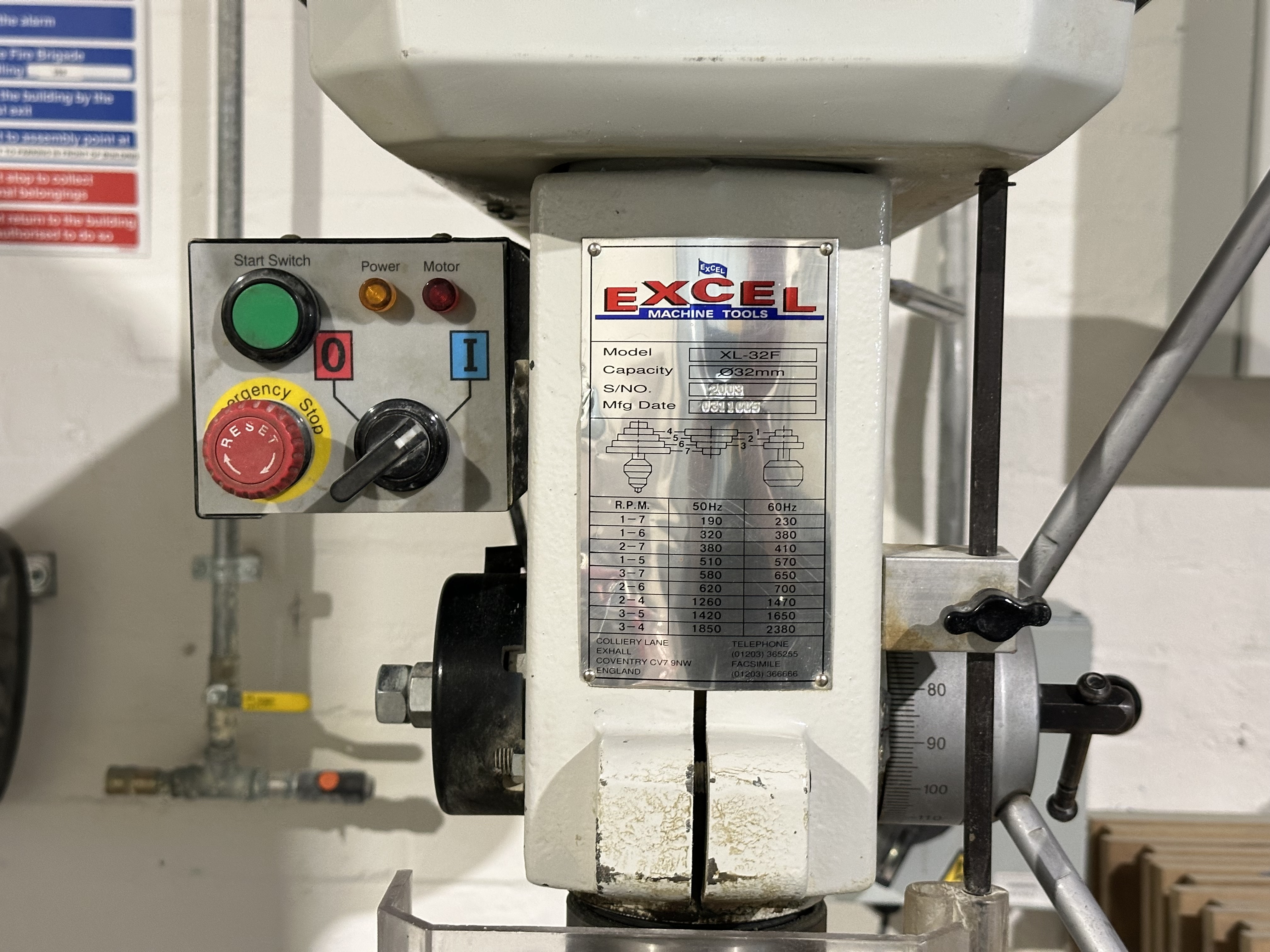Excel XL-32F Pillar Drill (2003)