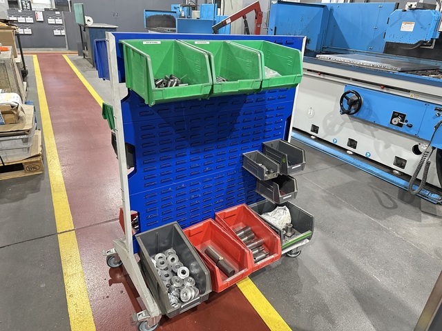 Mobile Lin Bin Rack & Bins