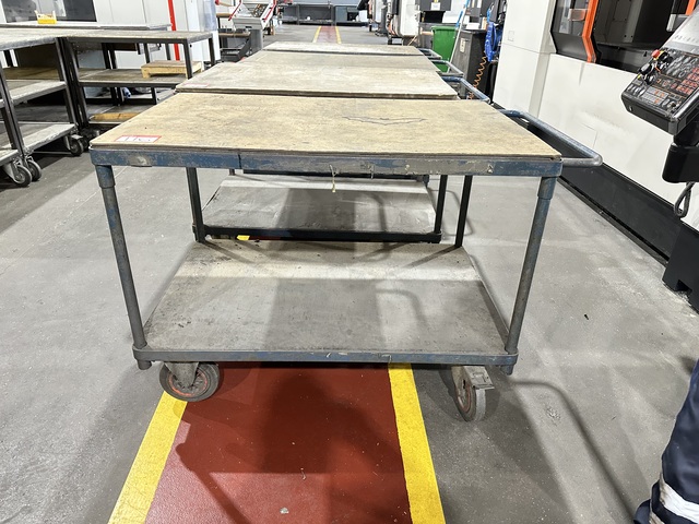 Mobile Workstation Trolleys (Qty 4), 1200 x 800 x 920mm