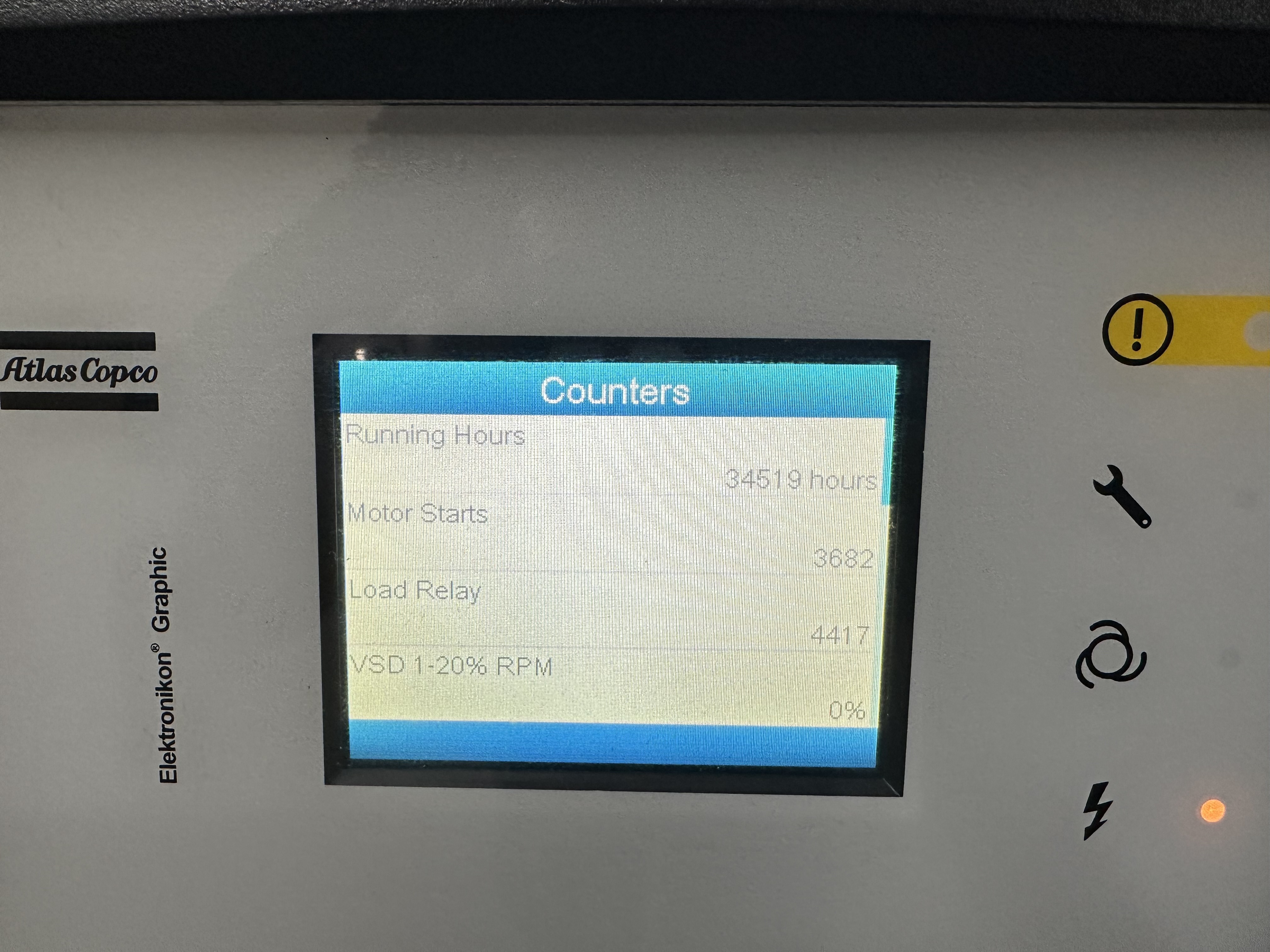 Atlas Copco GA11 VSD+FF, Rotary Screw Air Compressor (2016)