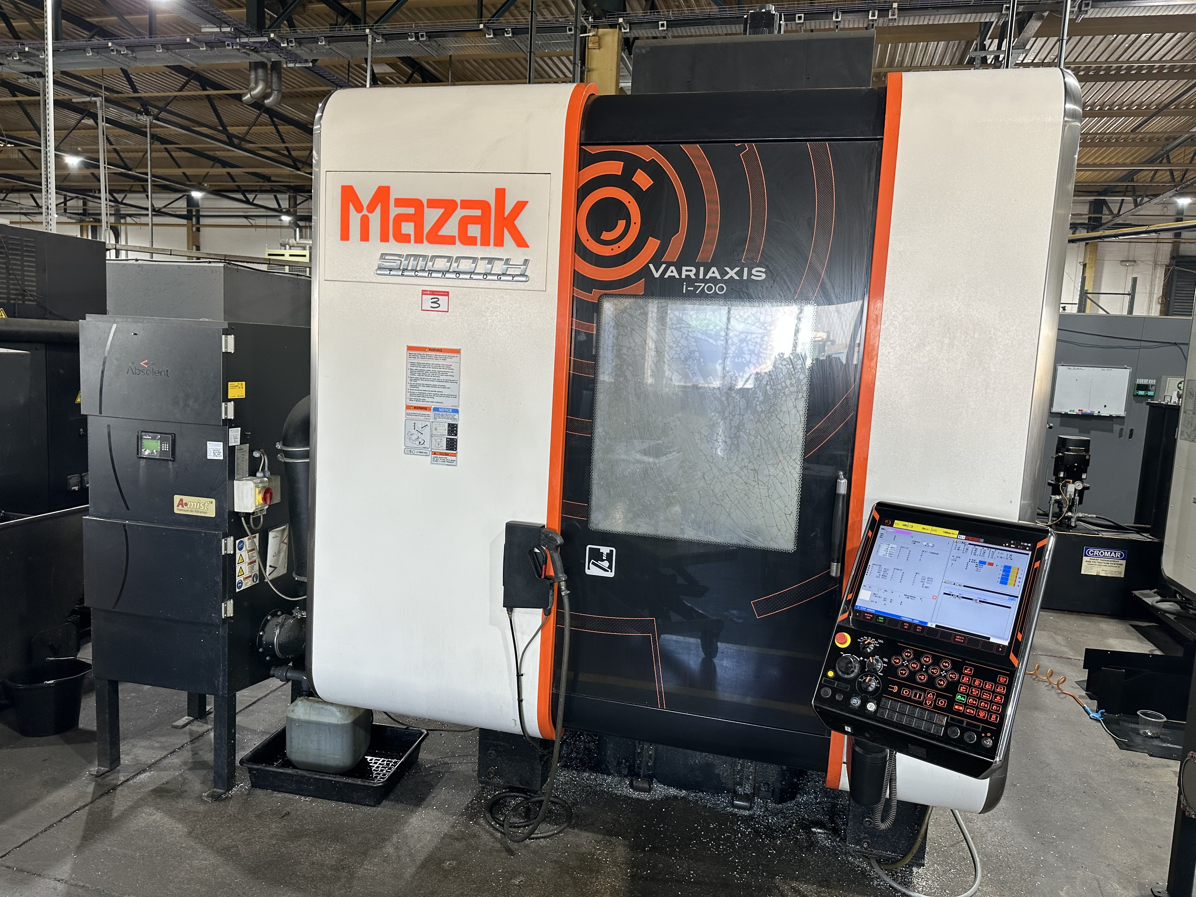 Mazak Variaxis i-700 5 Axis CNC Machining Centre. (2016)