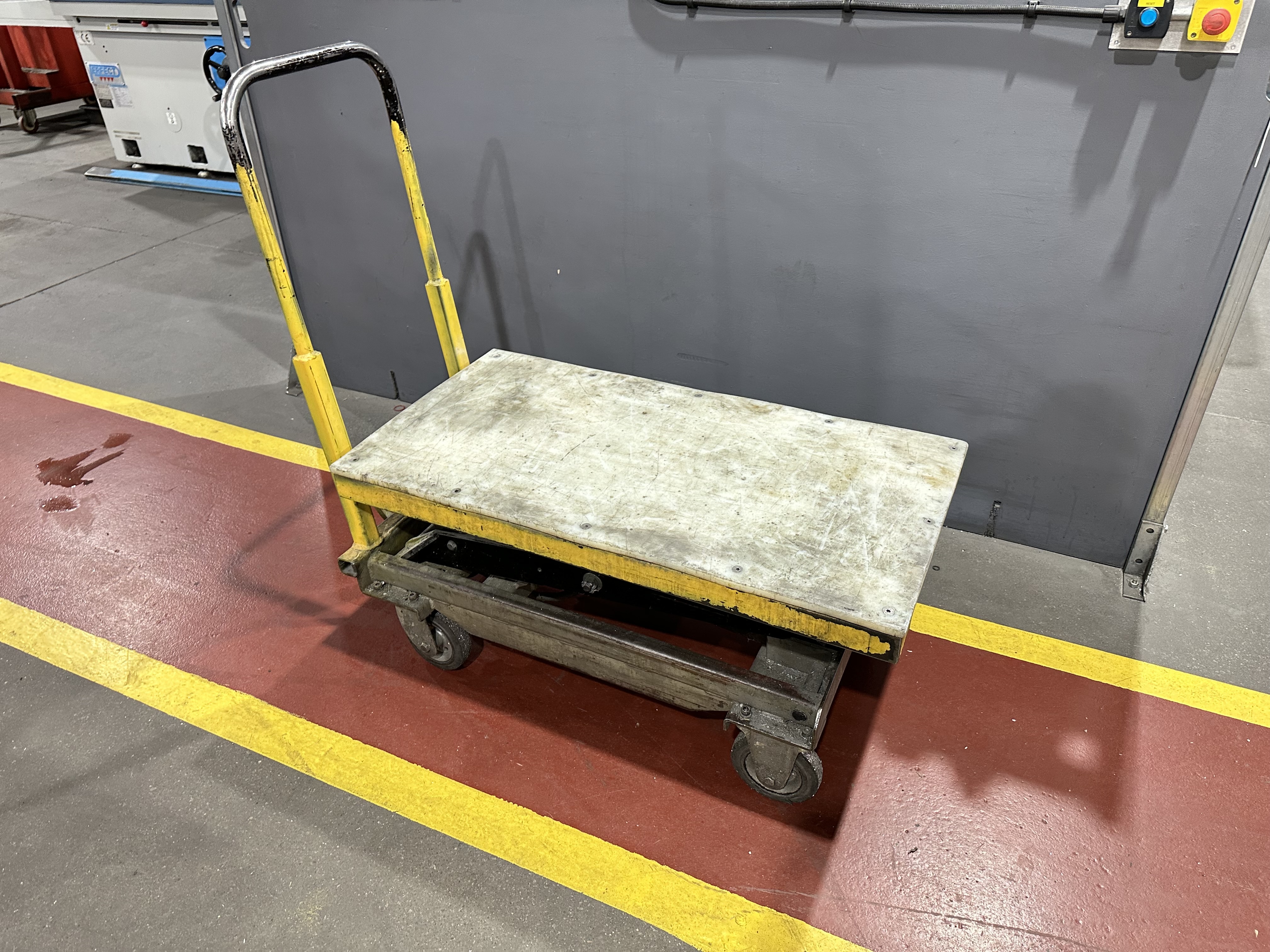 Scissor Lift Table Trolley, Size 1000 x 520mm, Lift Height 1450mm