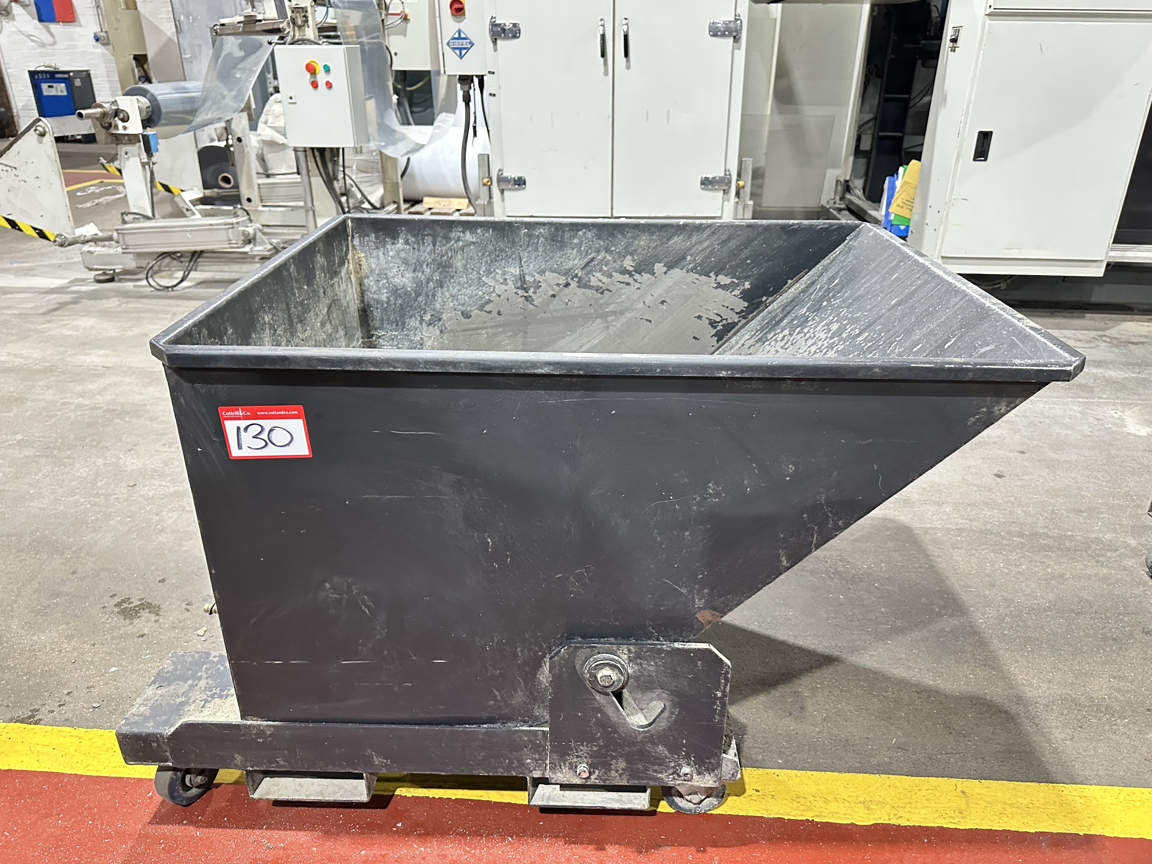 Mobile Swarf Tipping Skip, Size 840 x 1100mm x 800mm