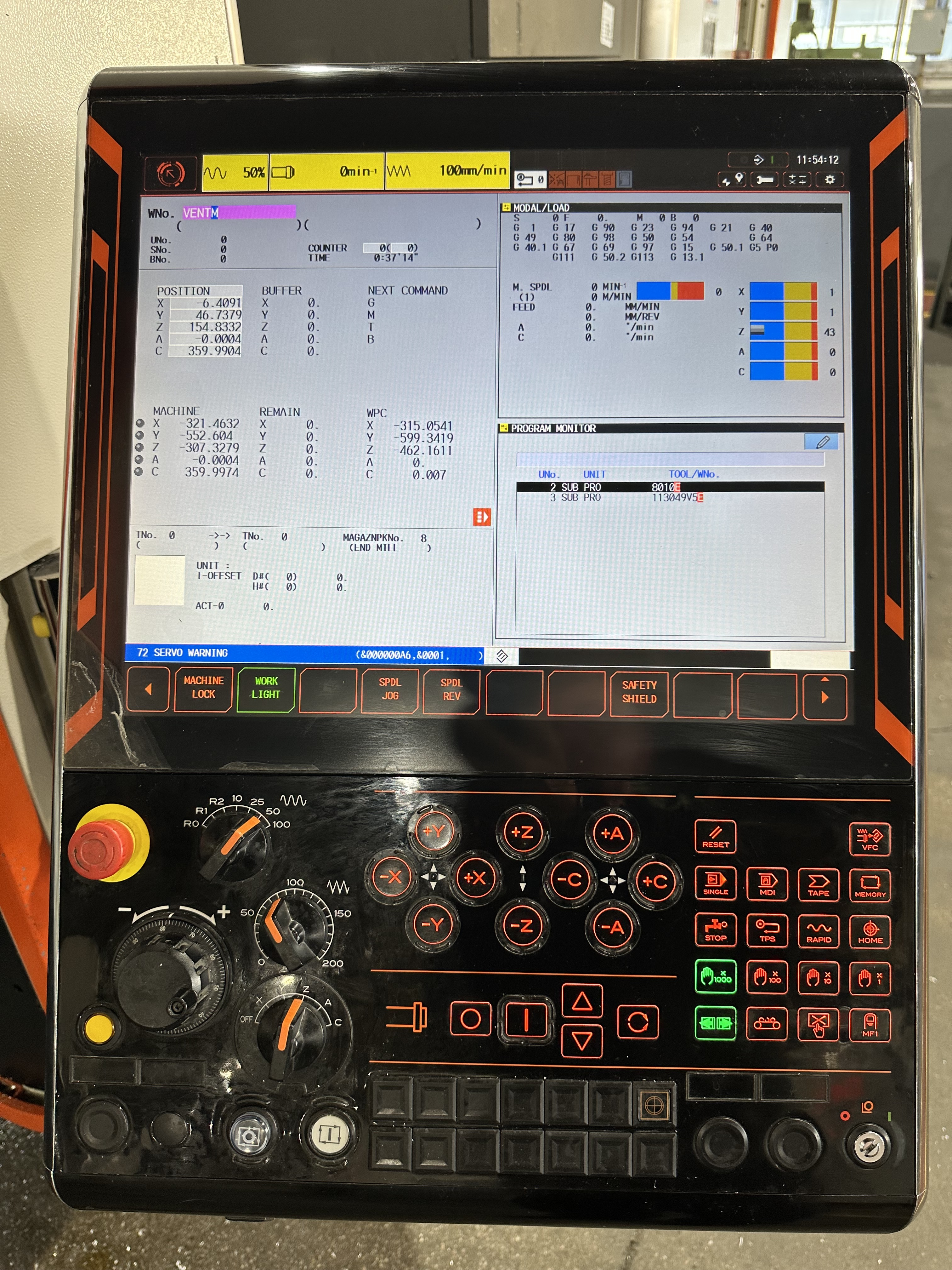 Mazak Variaxis i-700 5 Axis CNC Machining Centre. (2016)