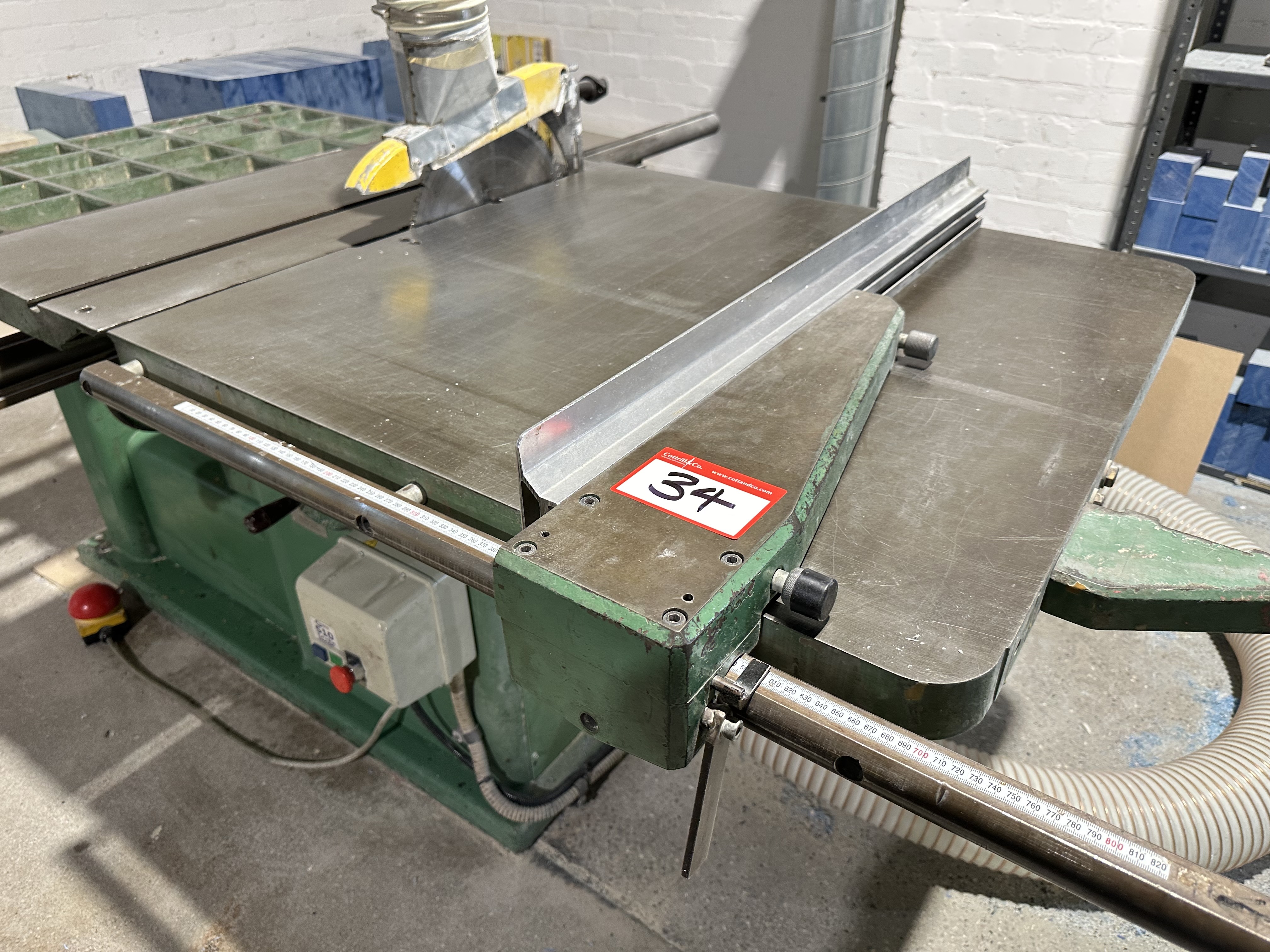 Wadkin Bursgreen 12" BGP/S 12" Sliding Table Panel Sawbench