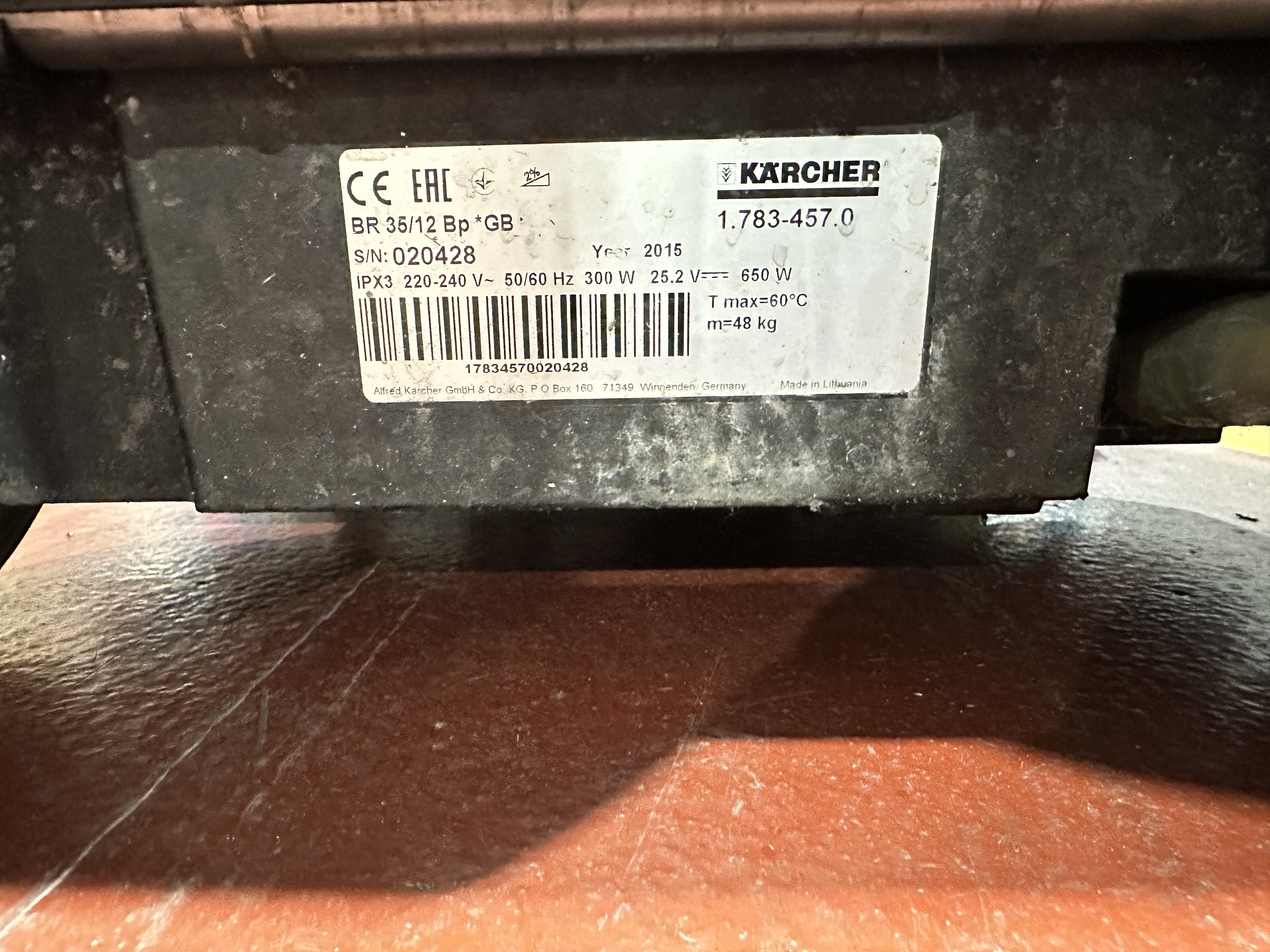 Karcher BR3512C Floor Scrubber (2015)