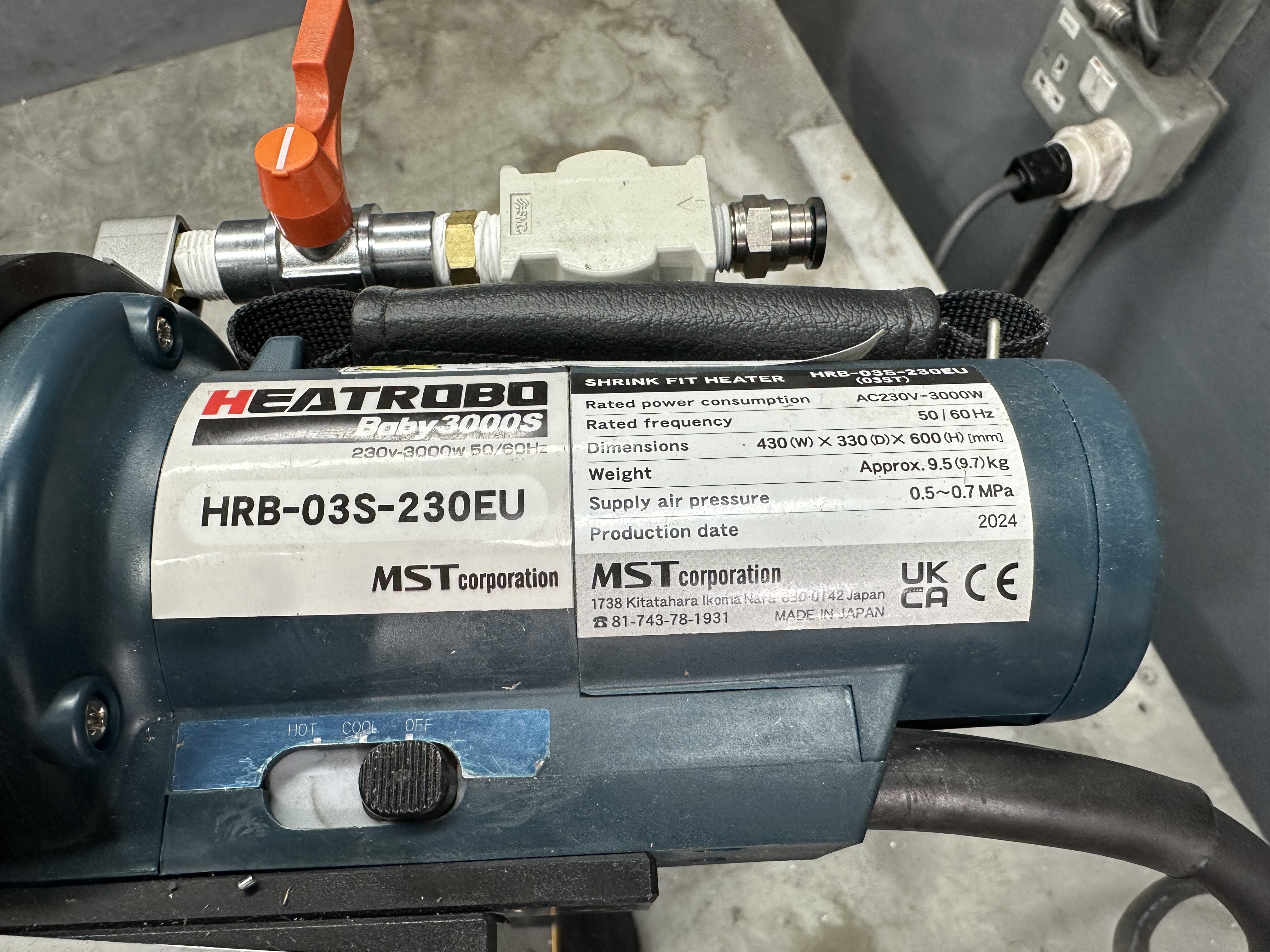 MST Corp Shrink Fit Holder System, Slimline Heat Gun on Stand 