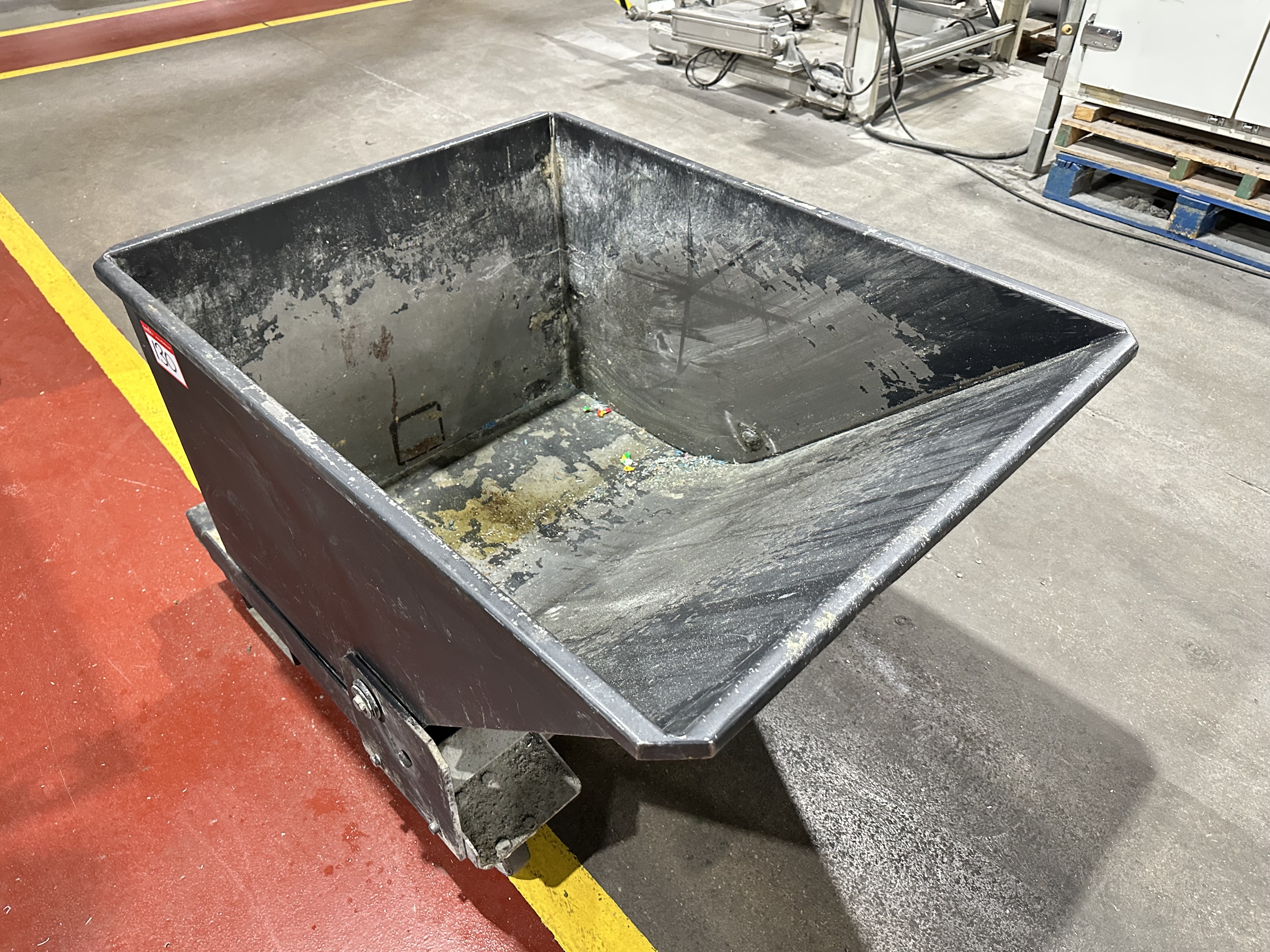 Mobile Swarf Tipping Skip, Size 840 x 1100mm x 800mm
