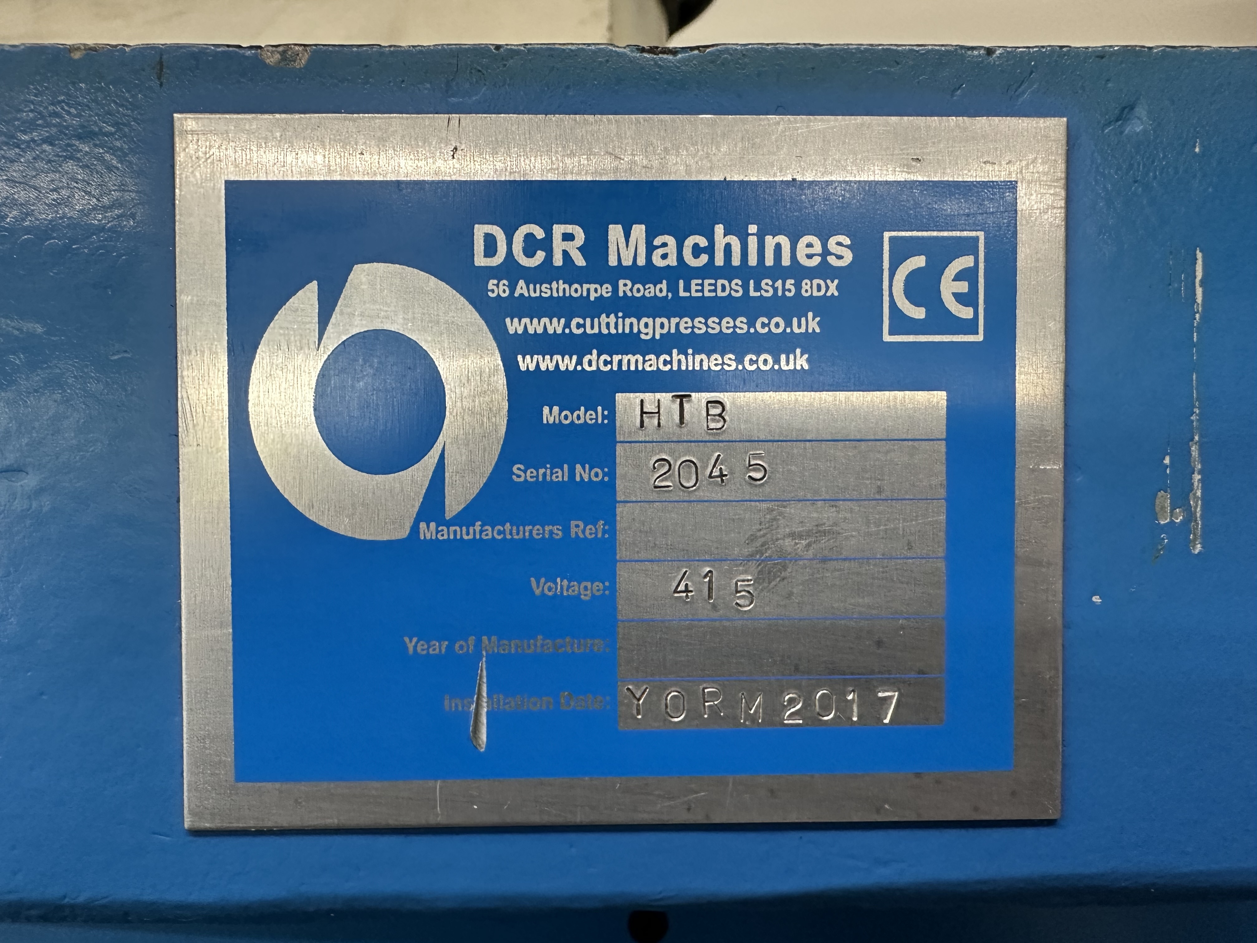 DCR Machines HTB Clicking Press  (2017)