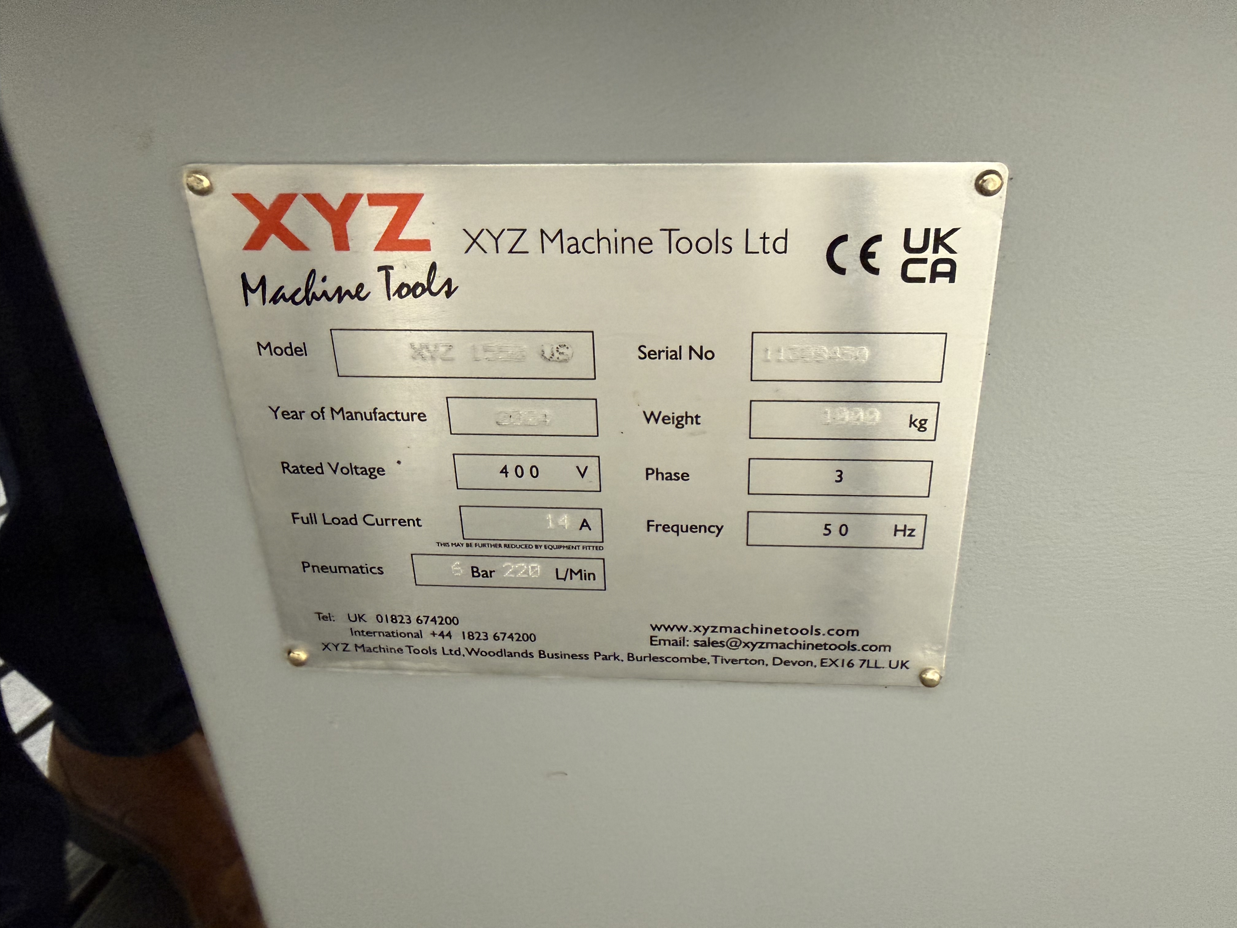 XYZ 1550VS  x 1230mm Gap Bed Manual Lathe (2024)