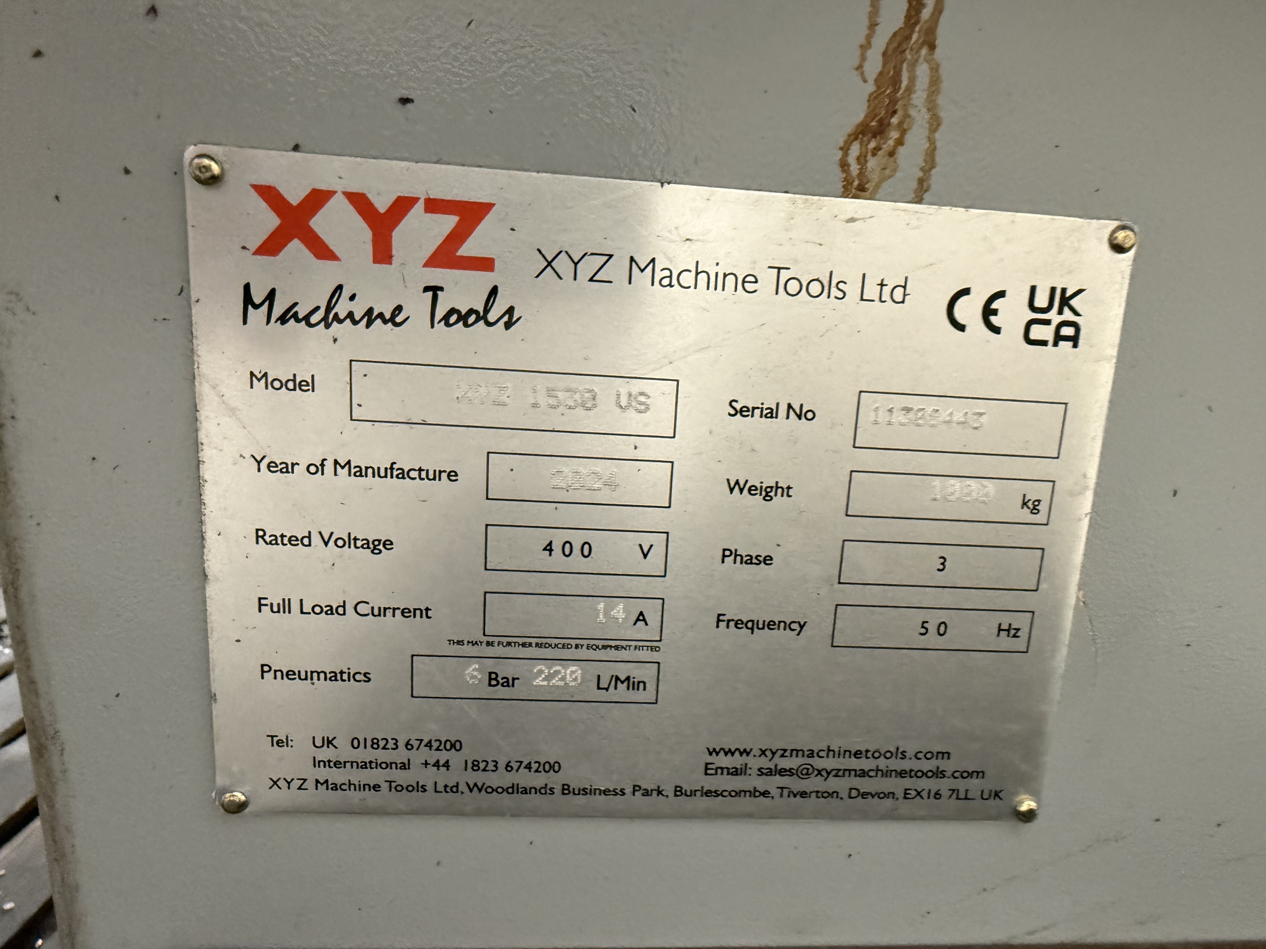 XYZ 1530VS  x 730mm Gap Bed Manual Lathe (2024)