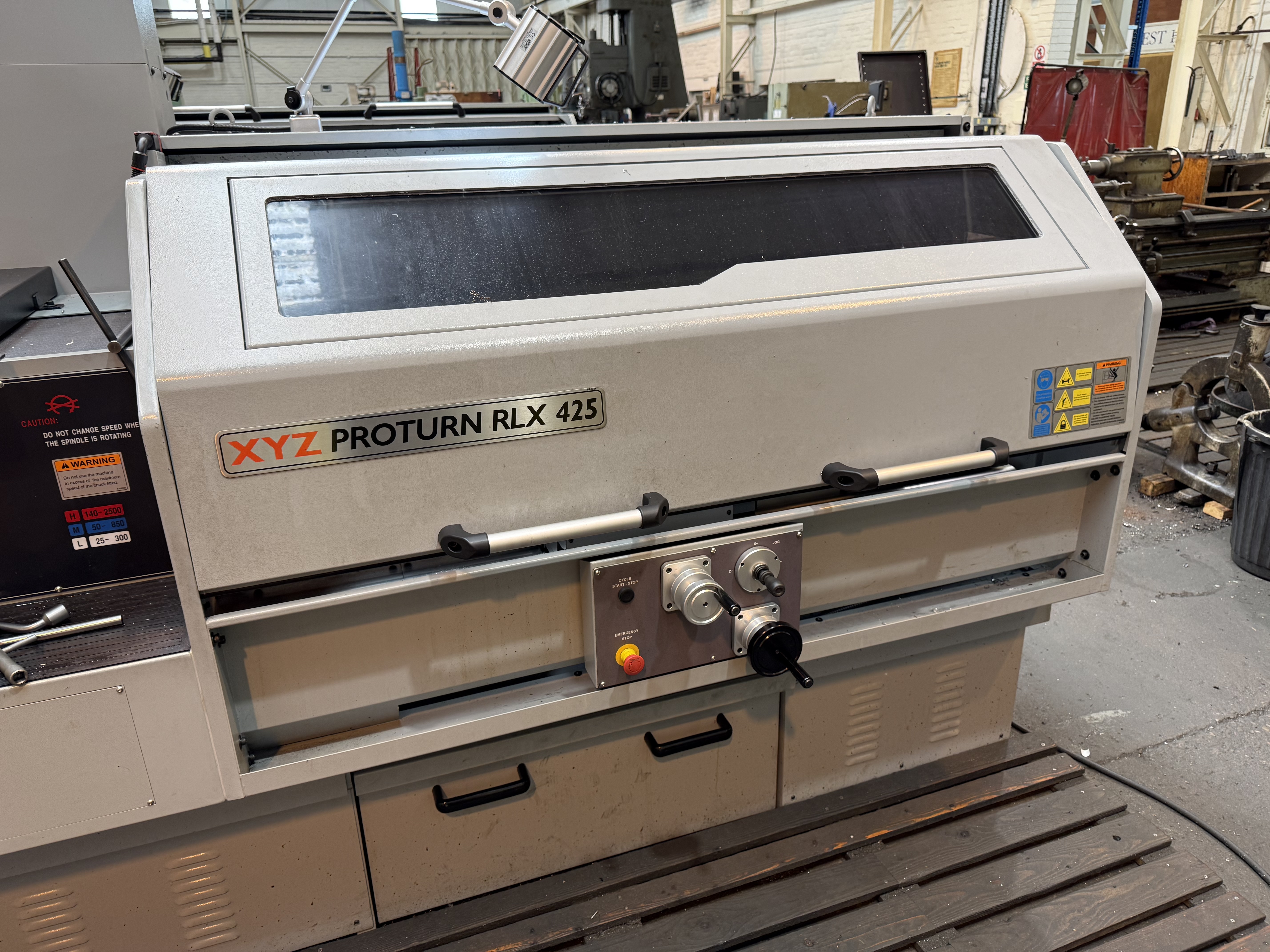 XYZ Proturn RLX425  x 1250mm Gap Bed Lathe with Prototrak RLX Control (2024)