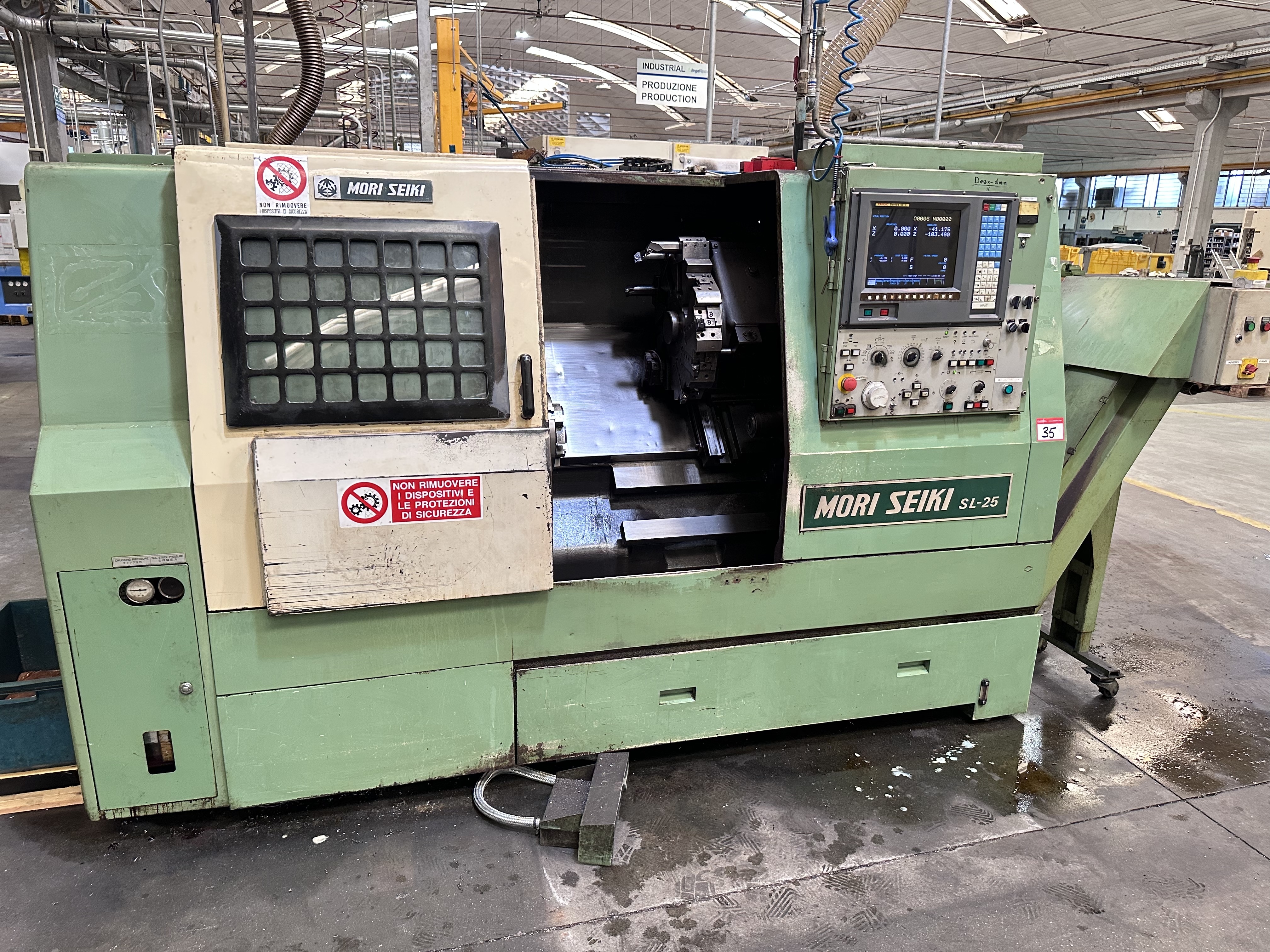 Mori Seiki SL-25 B5 Turning Centre with Fanuc Series 15-T CNC Control