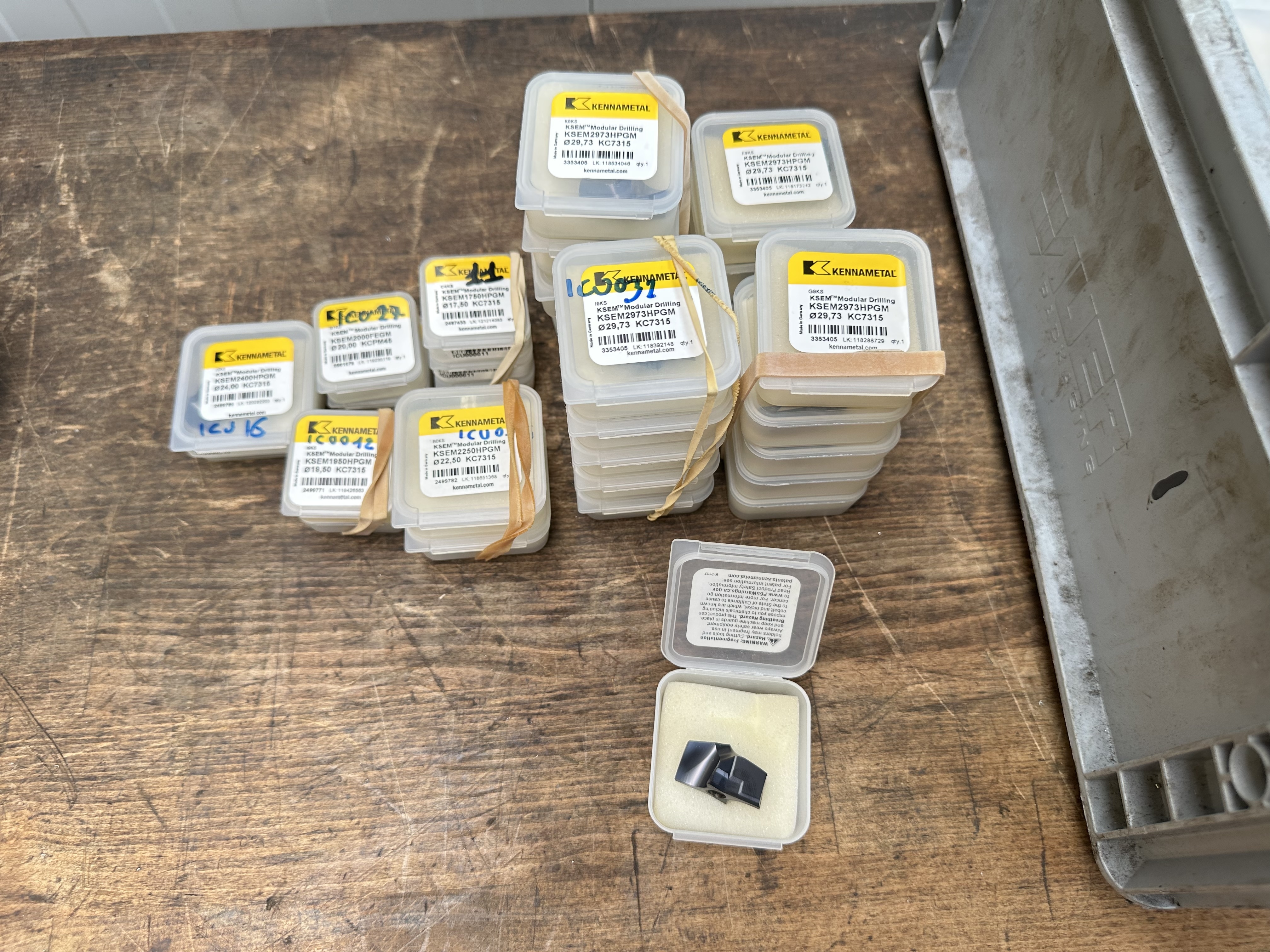 Kennametal Unused Carbide Modular Drill Inserts in Various Types & Sizes