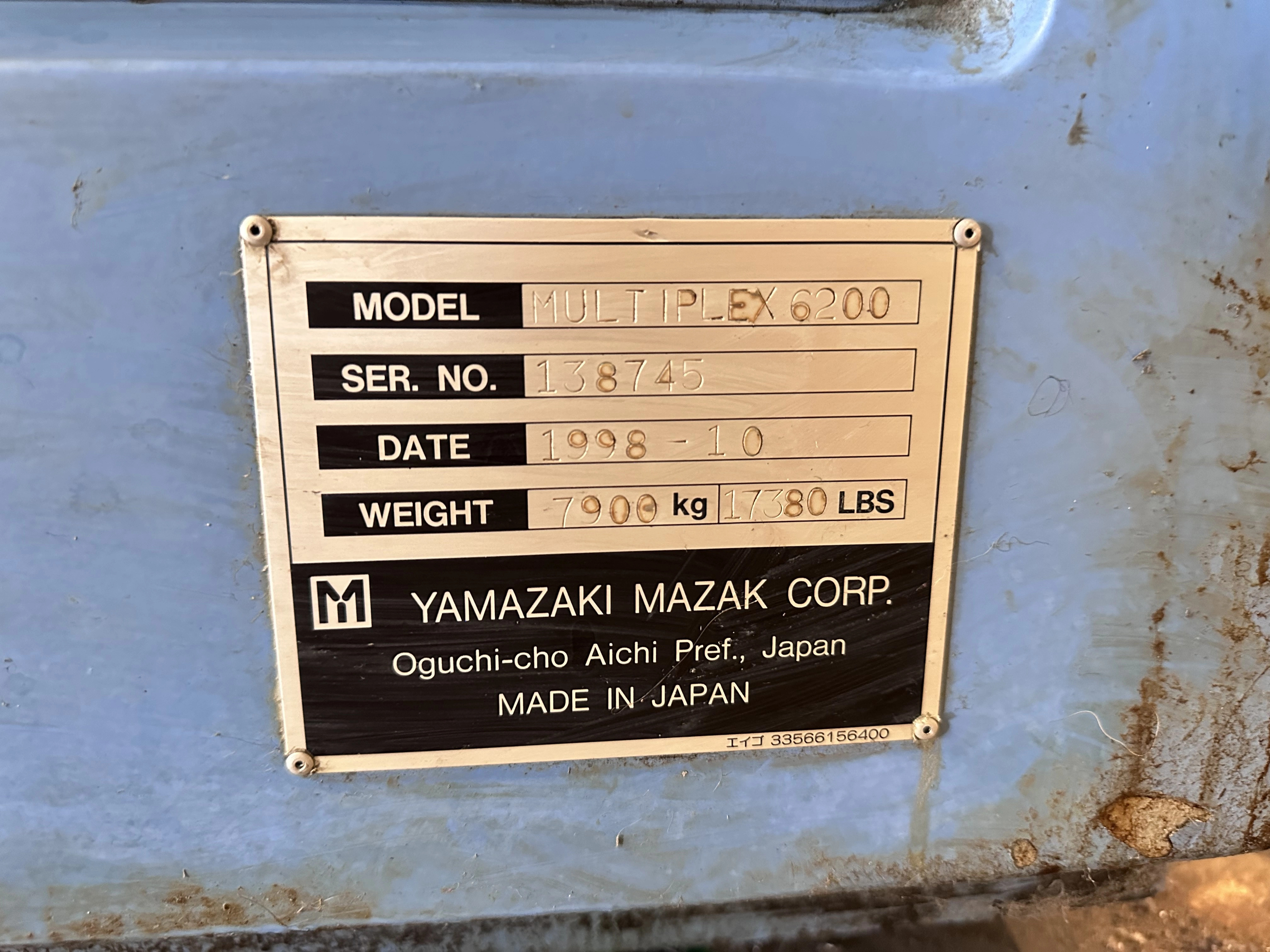 Mazak Multiplex 6200 Twin Spindle Twin Turret Turning Centre with Mazatrol TPlus CNC Control (1998)